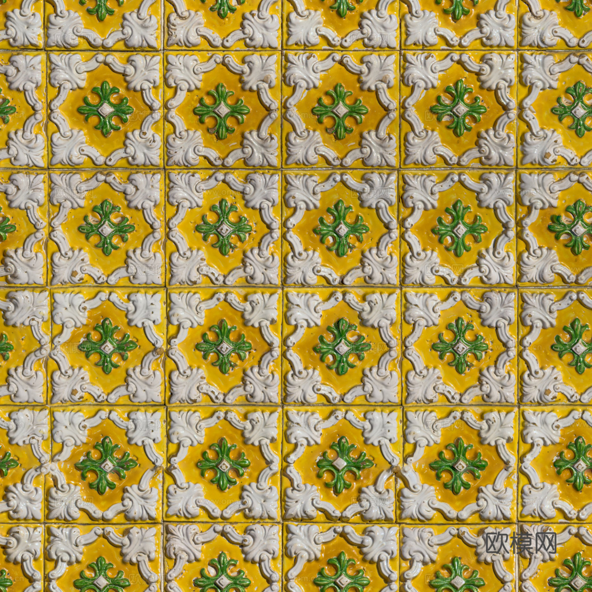 复古艺术几何图案瓷砖花砖107