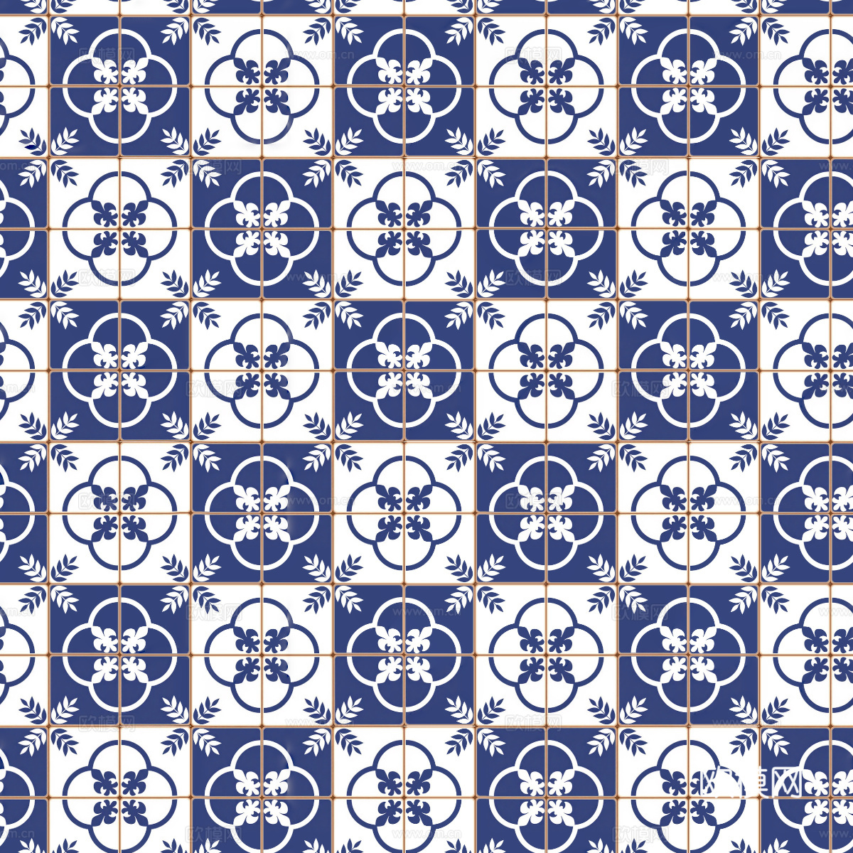 复古艺术几何图案瓷砖花砖8