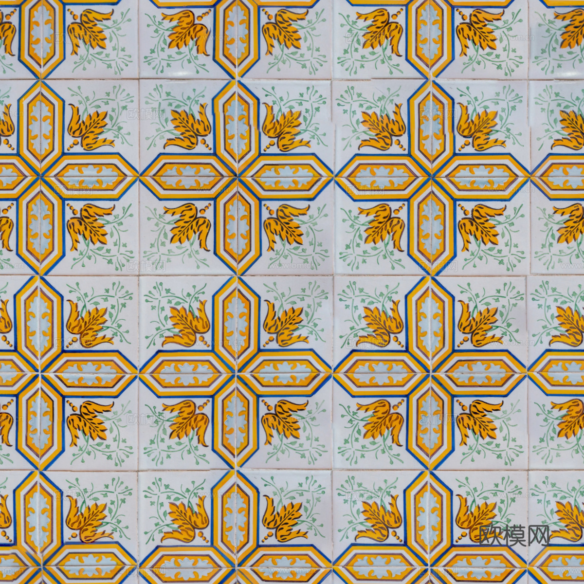 复古艺术几何图案瓷砖花砖81