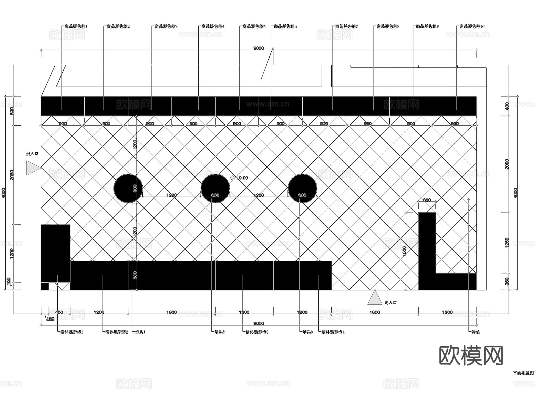 萌宠王国宠物店品牌展厅室内工装CAD施工图cad施工图