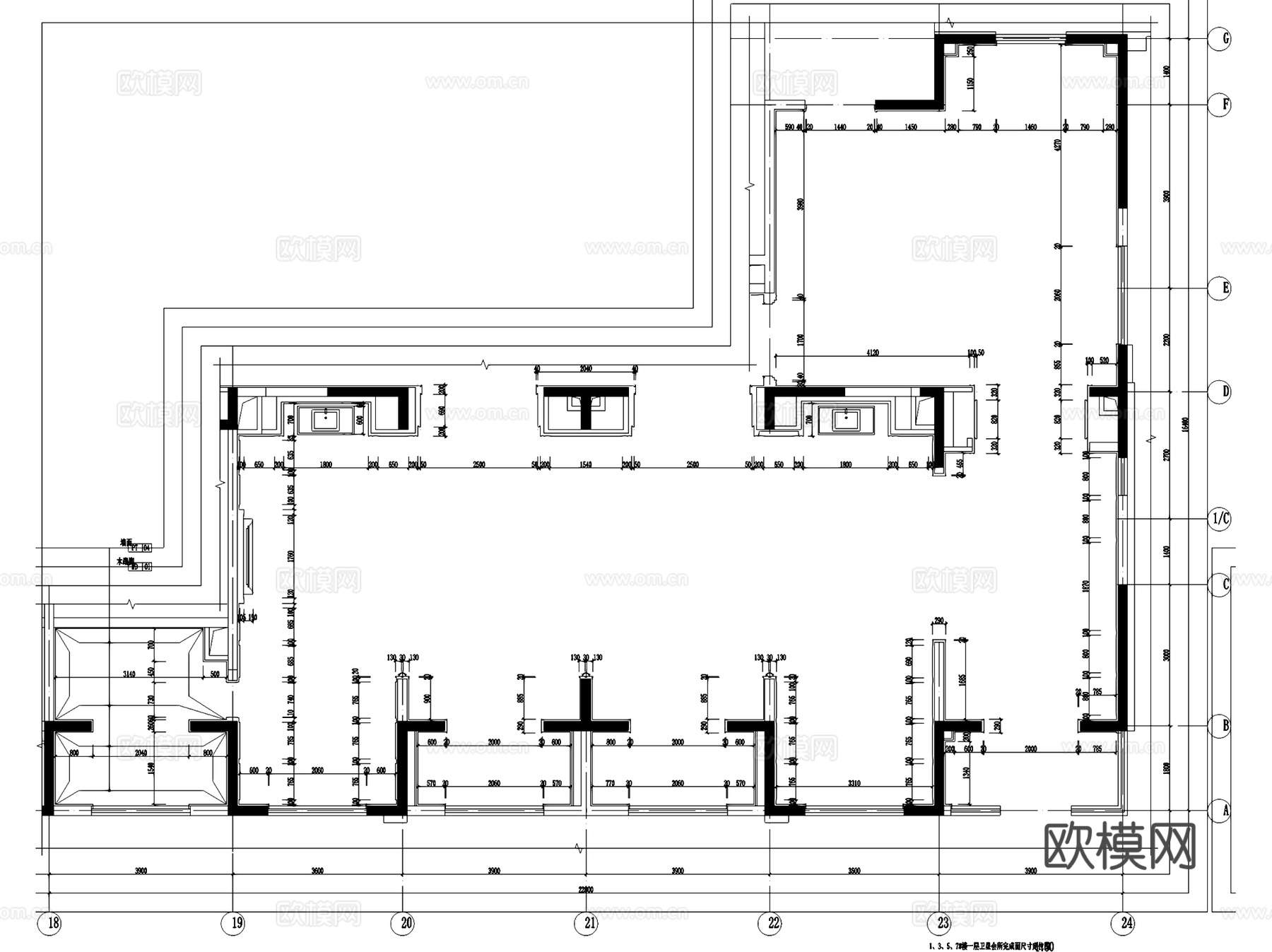 卫星会所桌球棋牌乒乓球室内工装CAD施工图cad施工图