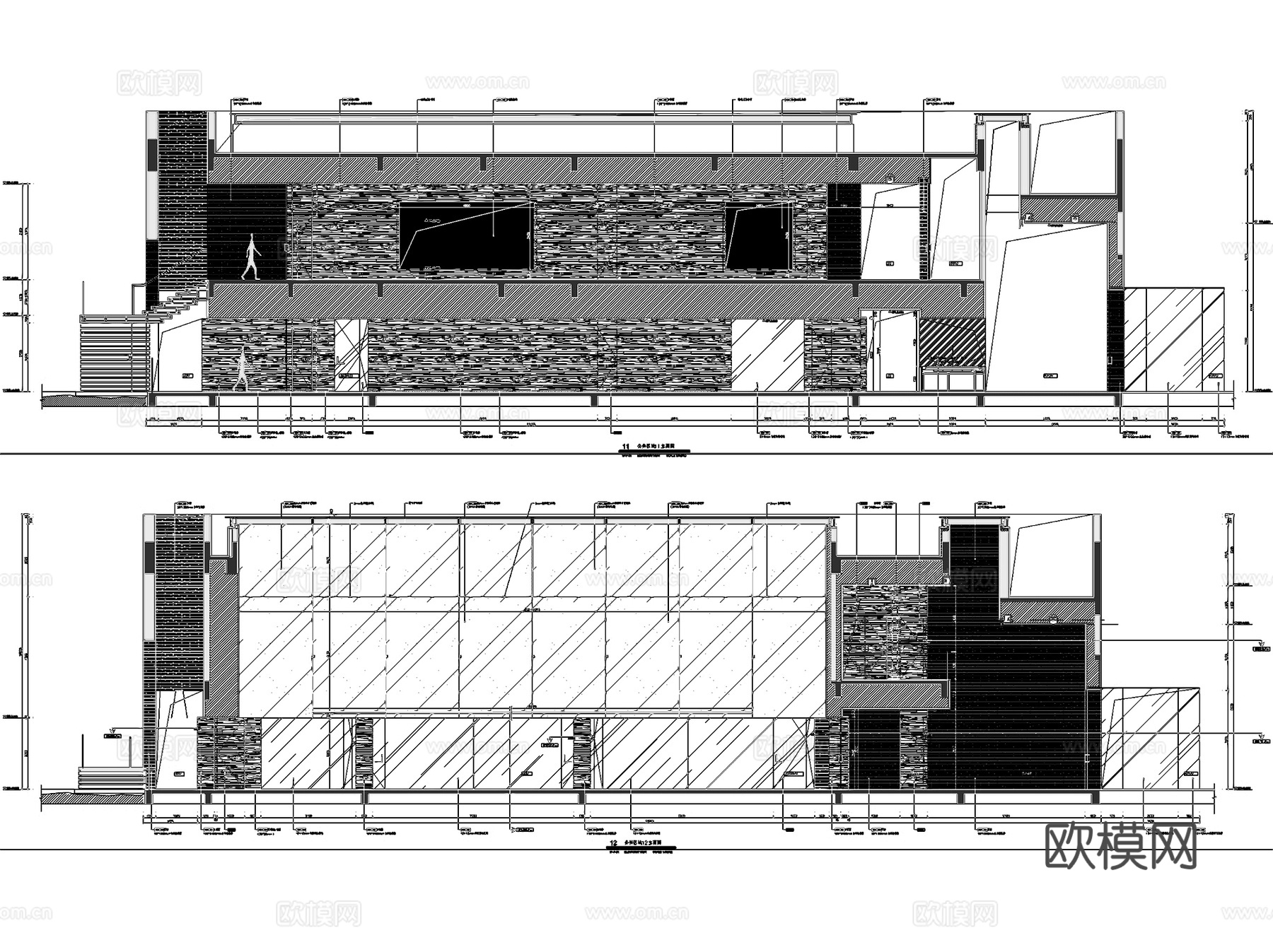 时代地产市桥南健身会所室内工装CAD施工图cad施工图