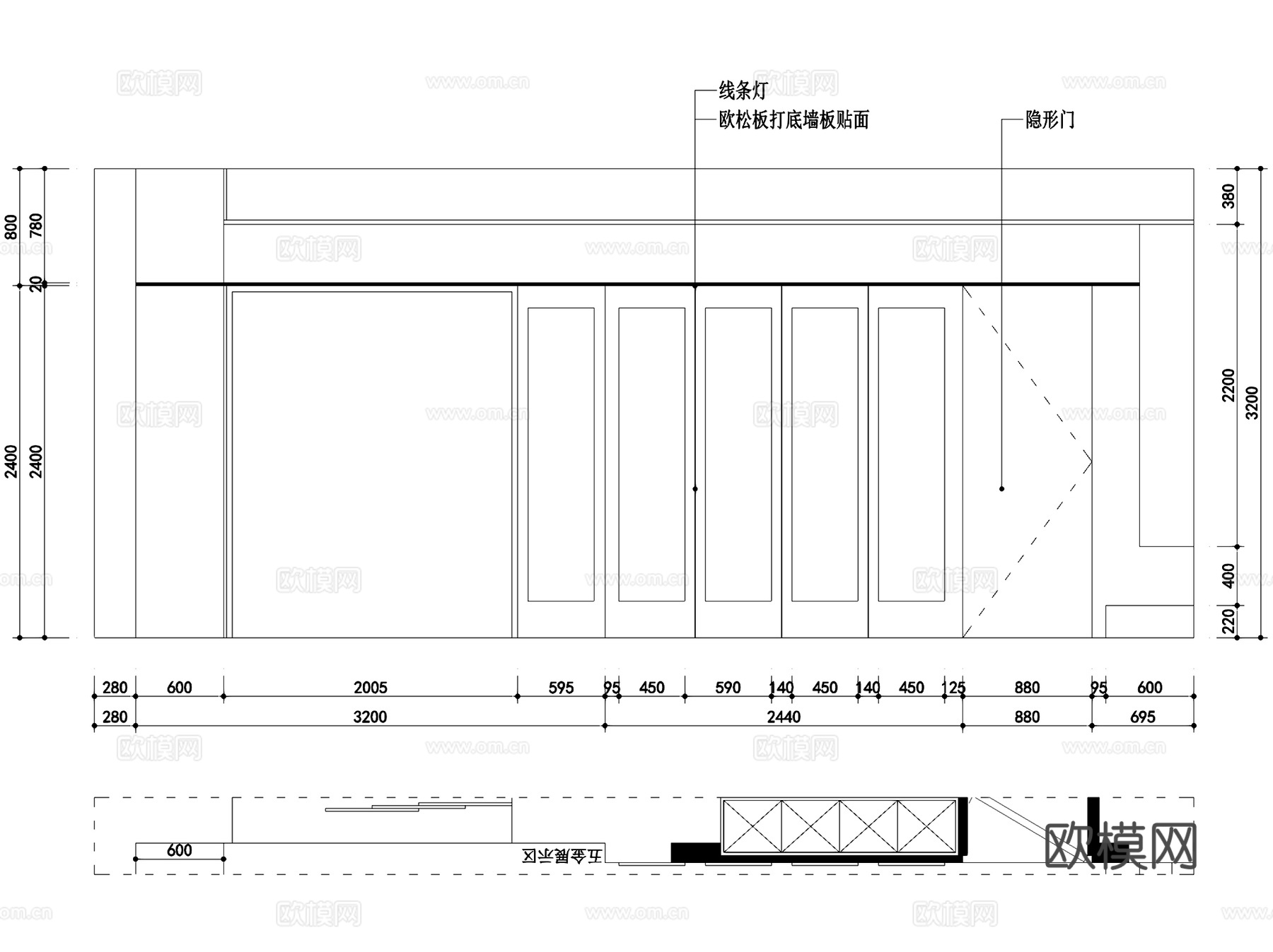 骄梦全屋整装私人定制展厅室内工装CAD施工图cad施工图