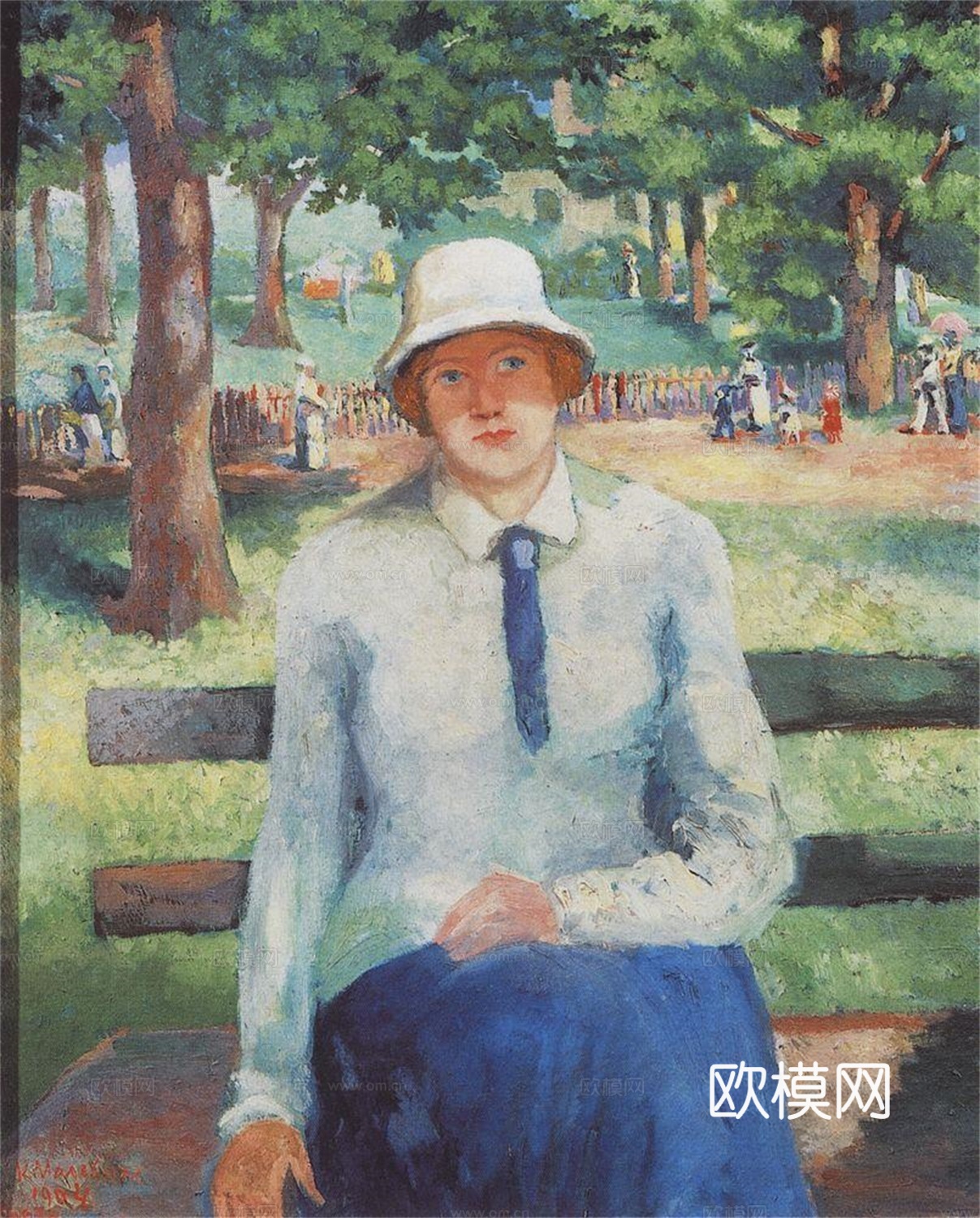 马列维奇抽象画，几何抽象装饰画154