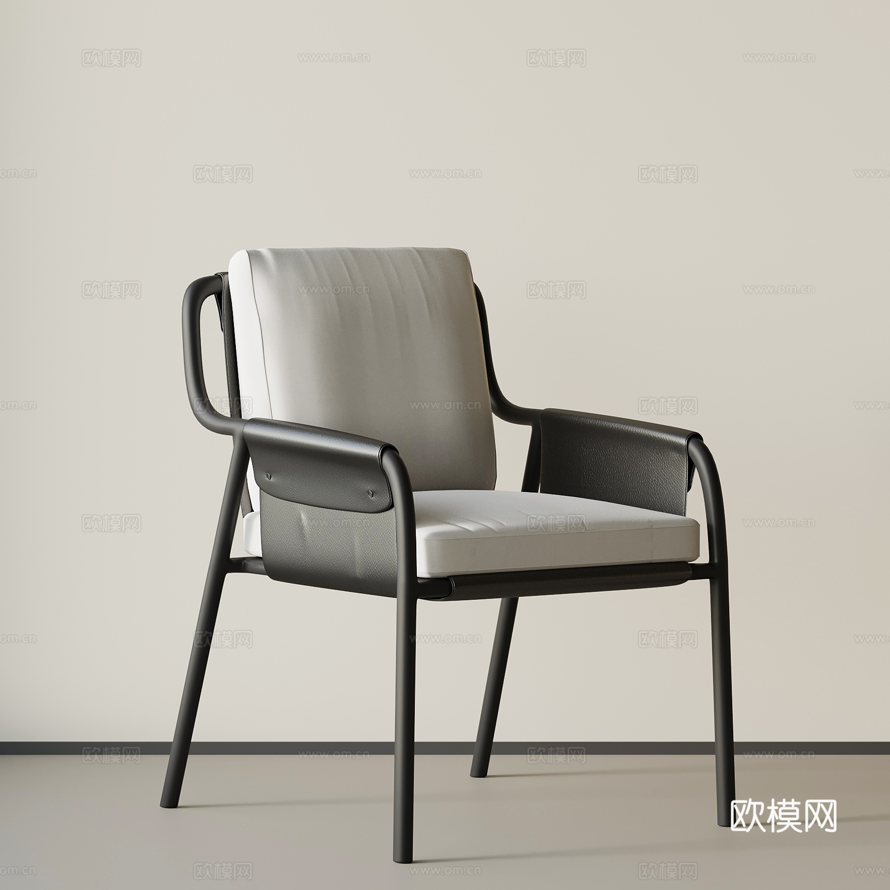 现代意式餐椅 椅子su模型