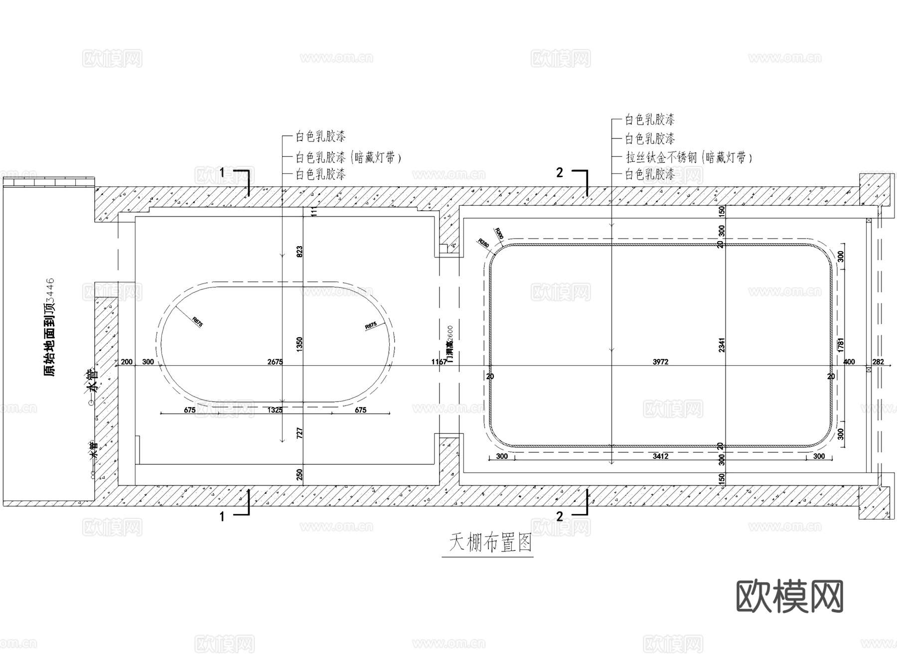 成都锦城珠宝精品店室内工装CAD施工图cad施工图