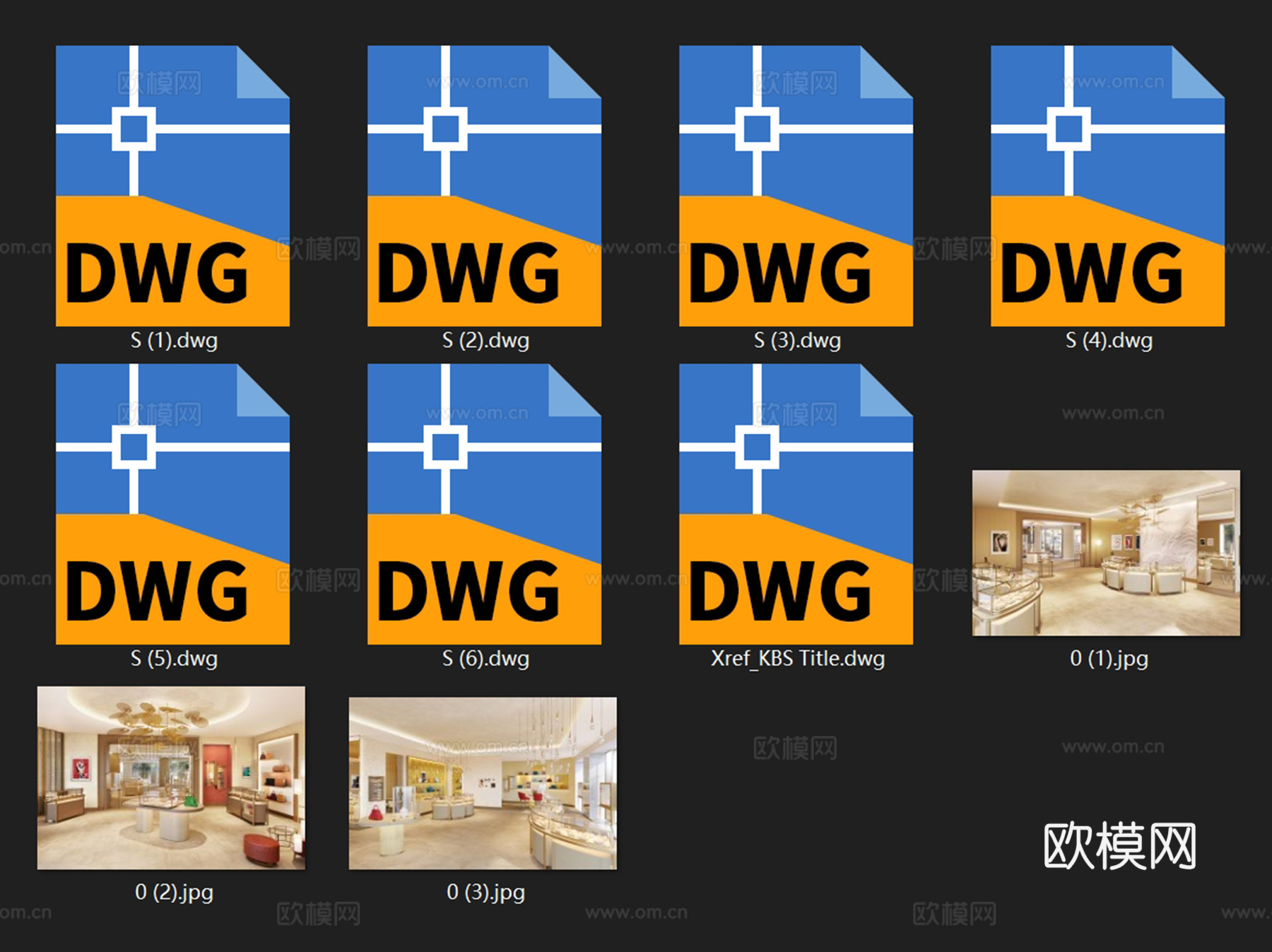 上海Cartier珠宝店室内工装CAD施工图cad施工图