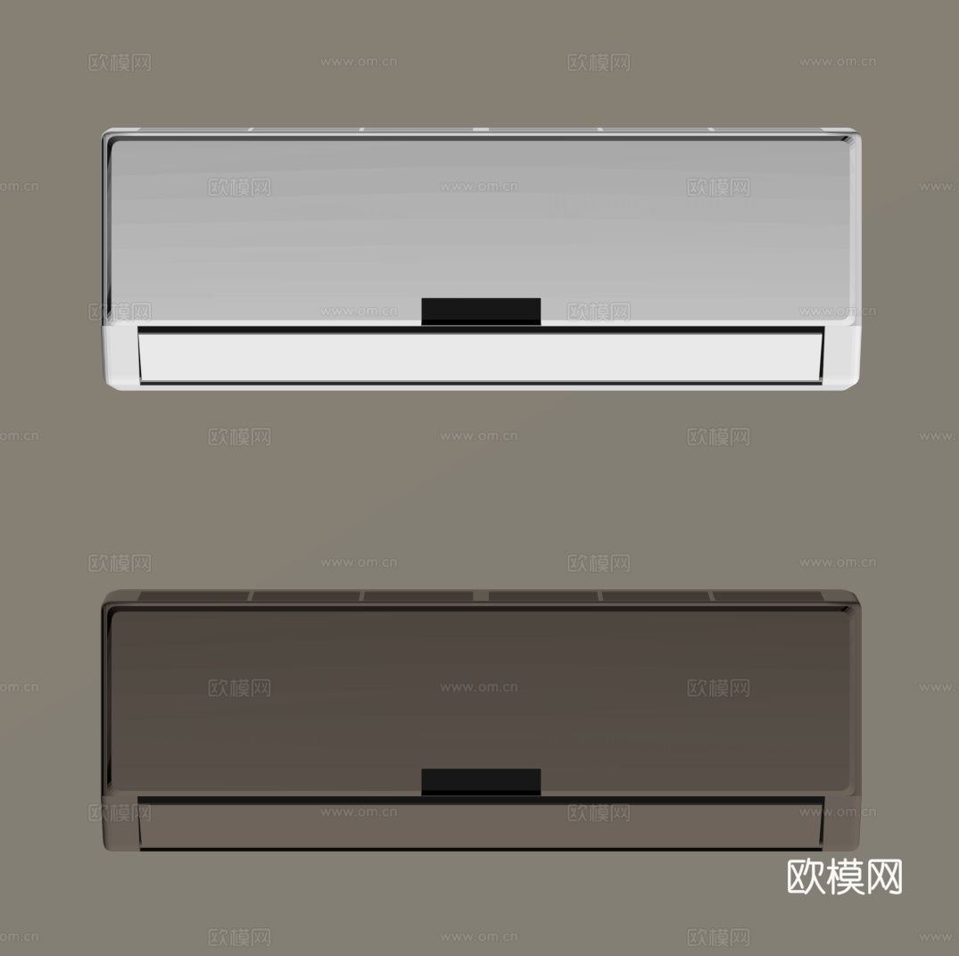 现代空调 壁挂空调su模型