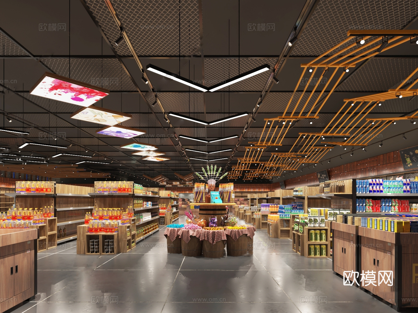 生鲜大型超市 最新全套施工图合集cad施工图