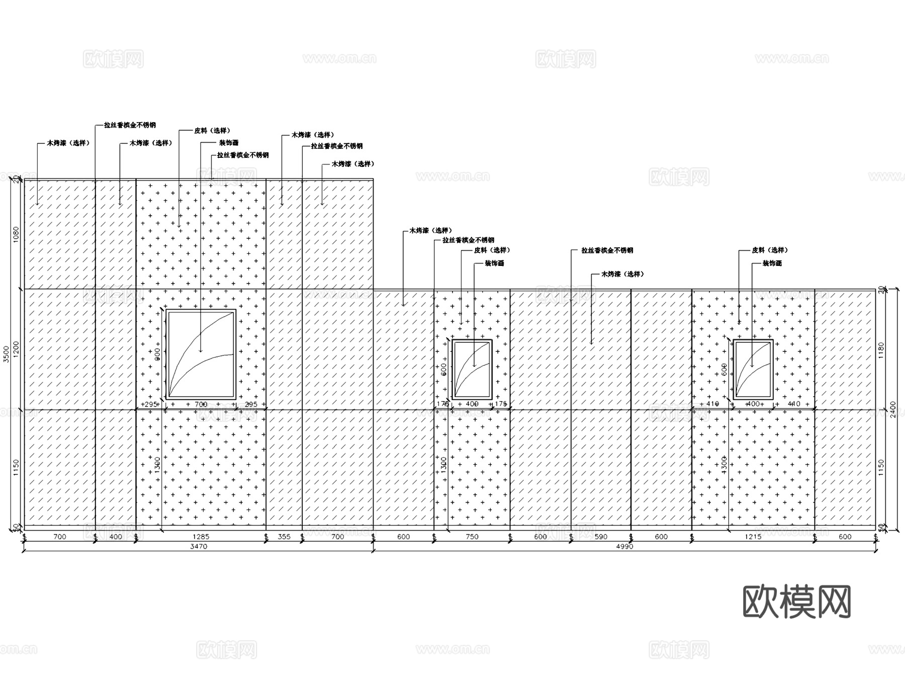 大家赢金服珠宝店室内工装CAD施工图cad施工图