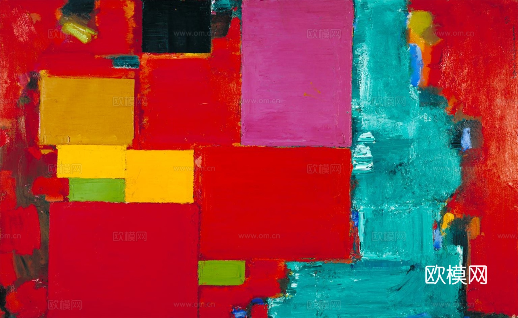 霍夫曼抽象绘画,现代世界名画132