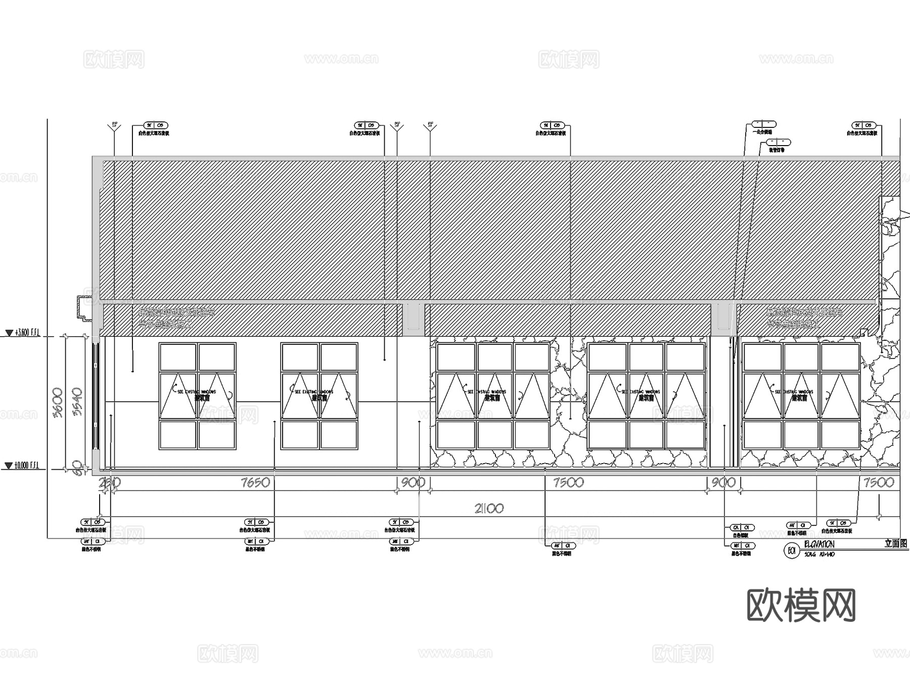 亿泽集团美妆办公楼一层大堂室内工装CAD施工图cad施工图