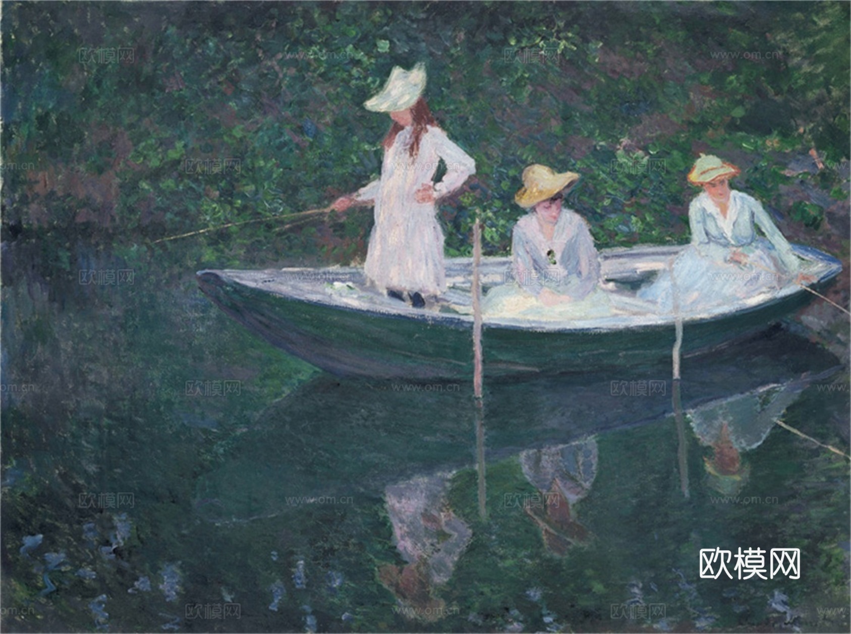 莫奈印象派绘画作品，世界经典名画34In the Norvé