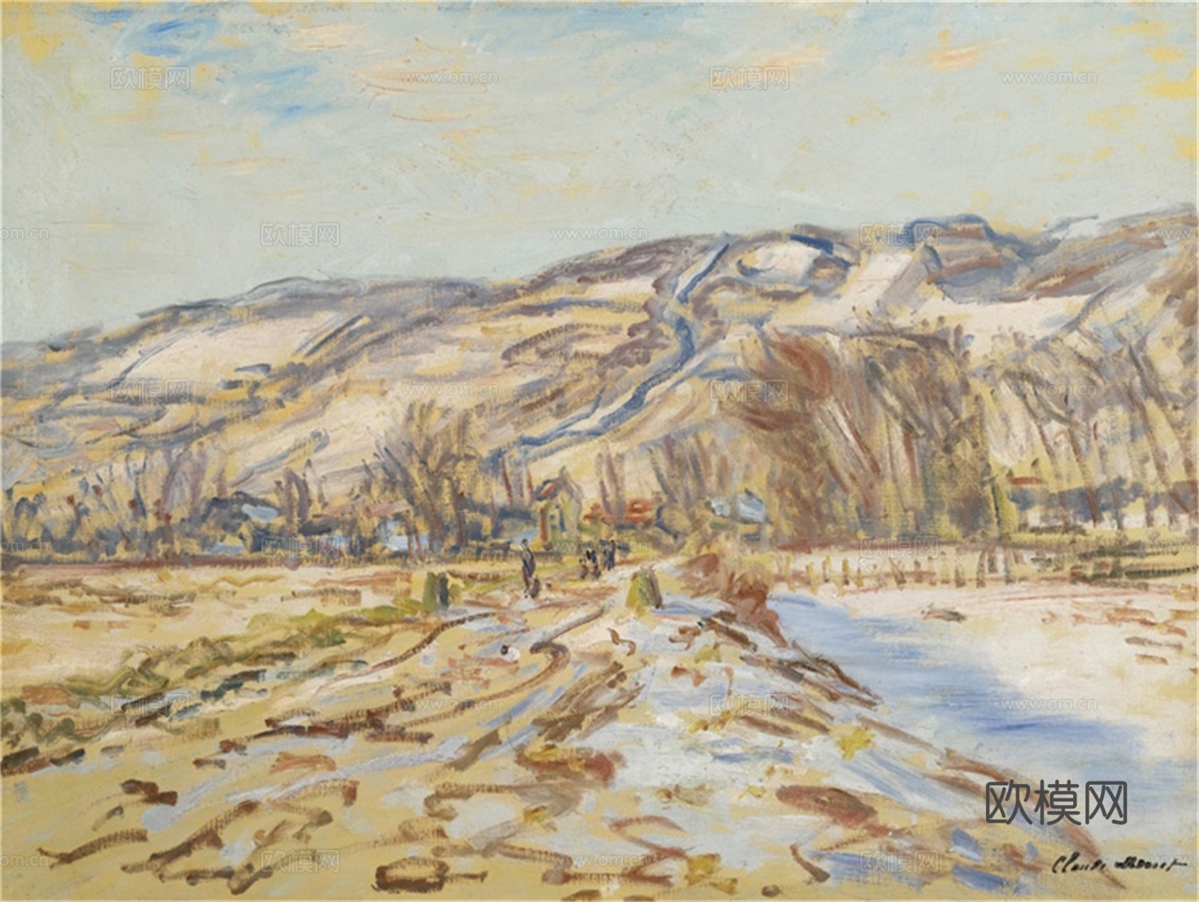 莫奈印象派绘画作品，世界经典名画588-克劳德