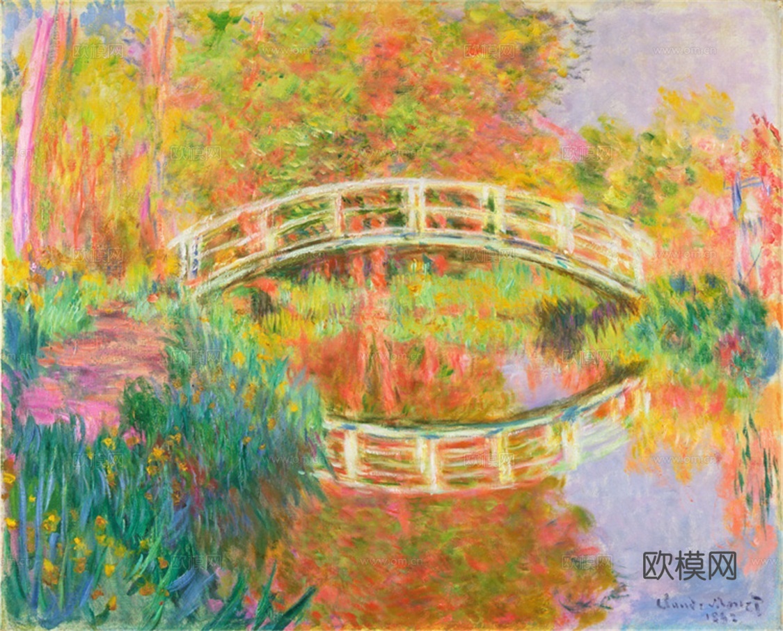 莫奈印象派绘画作品，世界经典名画72- Japanese F