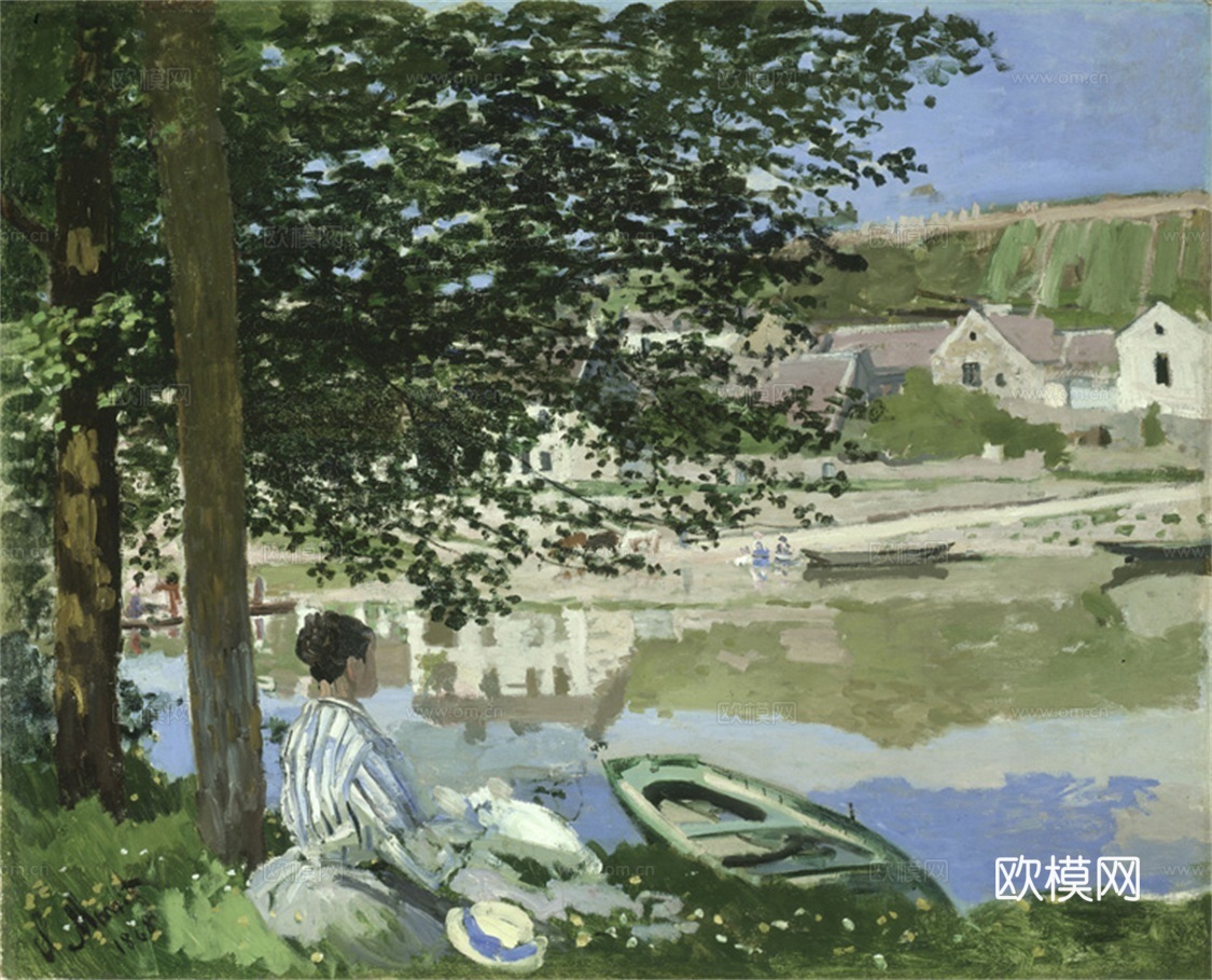 莫奈印象派绘画作品，世界经典名画09塞纳河畔 美国芝加哥艺术