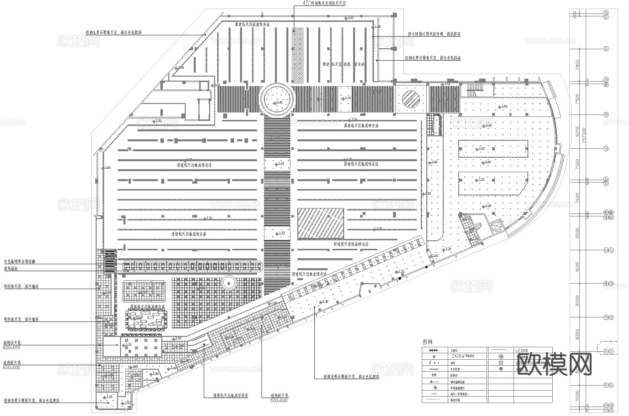 大型超市 最新全套施工图合集cad施工图