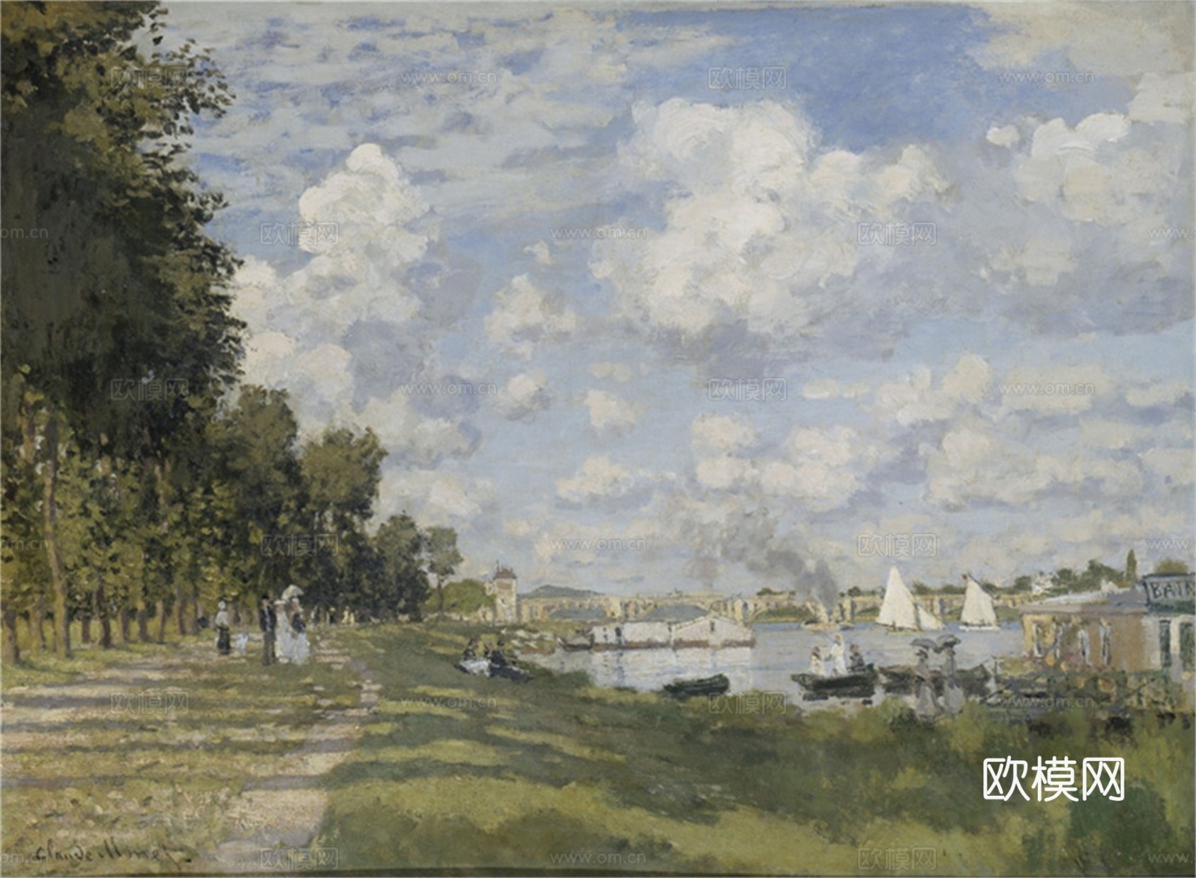 莫奈印象派绘画作品，世界经典名画-克劳德