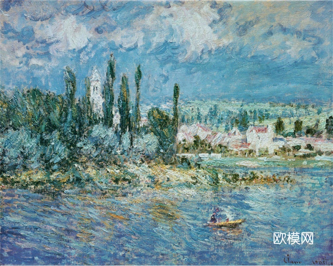 莫奈印象派绘画作品，世界经典名画457 Landscape