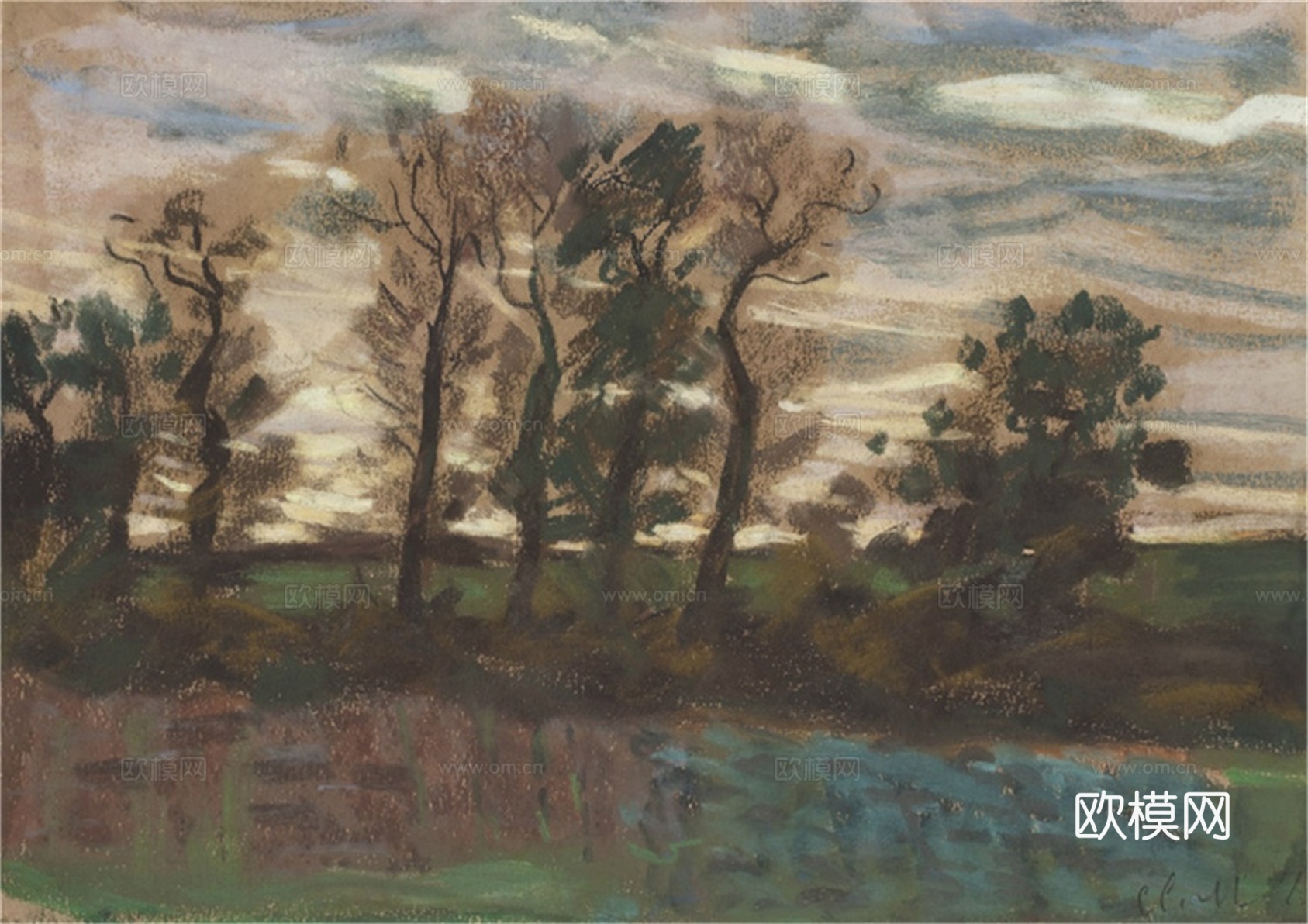 莫奈印象派绘画作品，世界经典名画158-克劳德下载