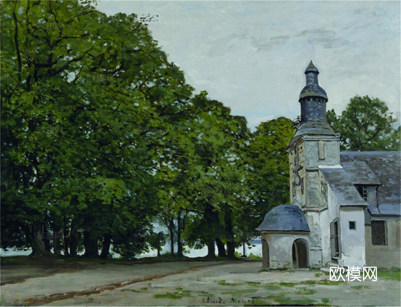 莫奈印象派绘画作品，世界经典名画489-克劳德