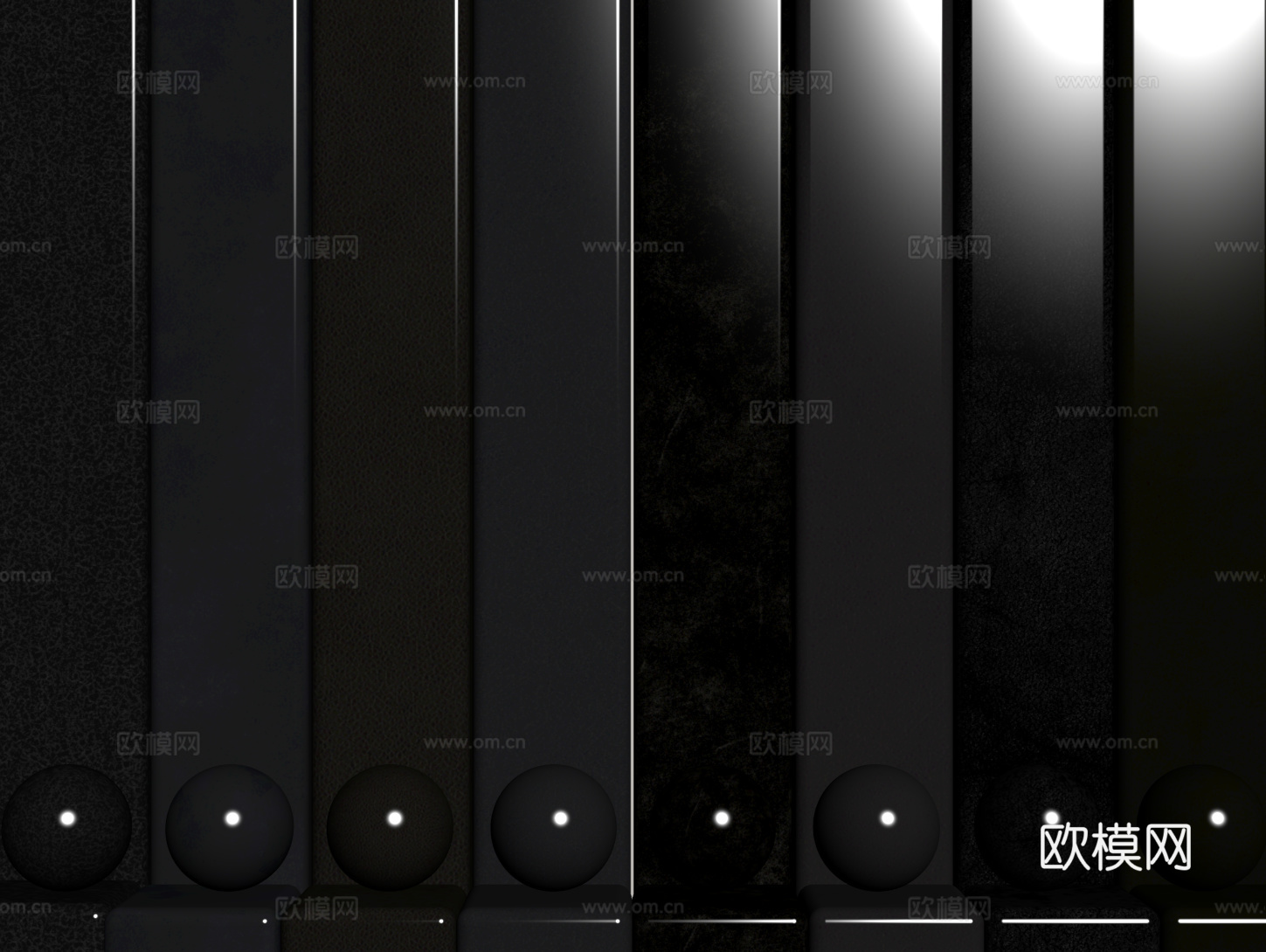 现代皮革 PBR皮革 人造皮su模型