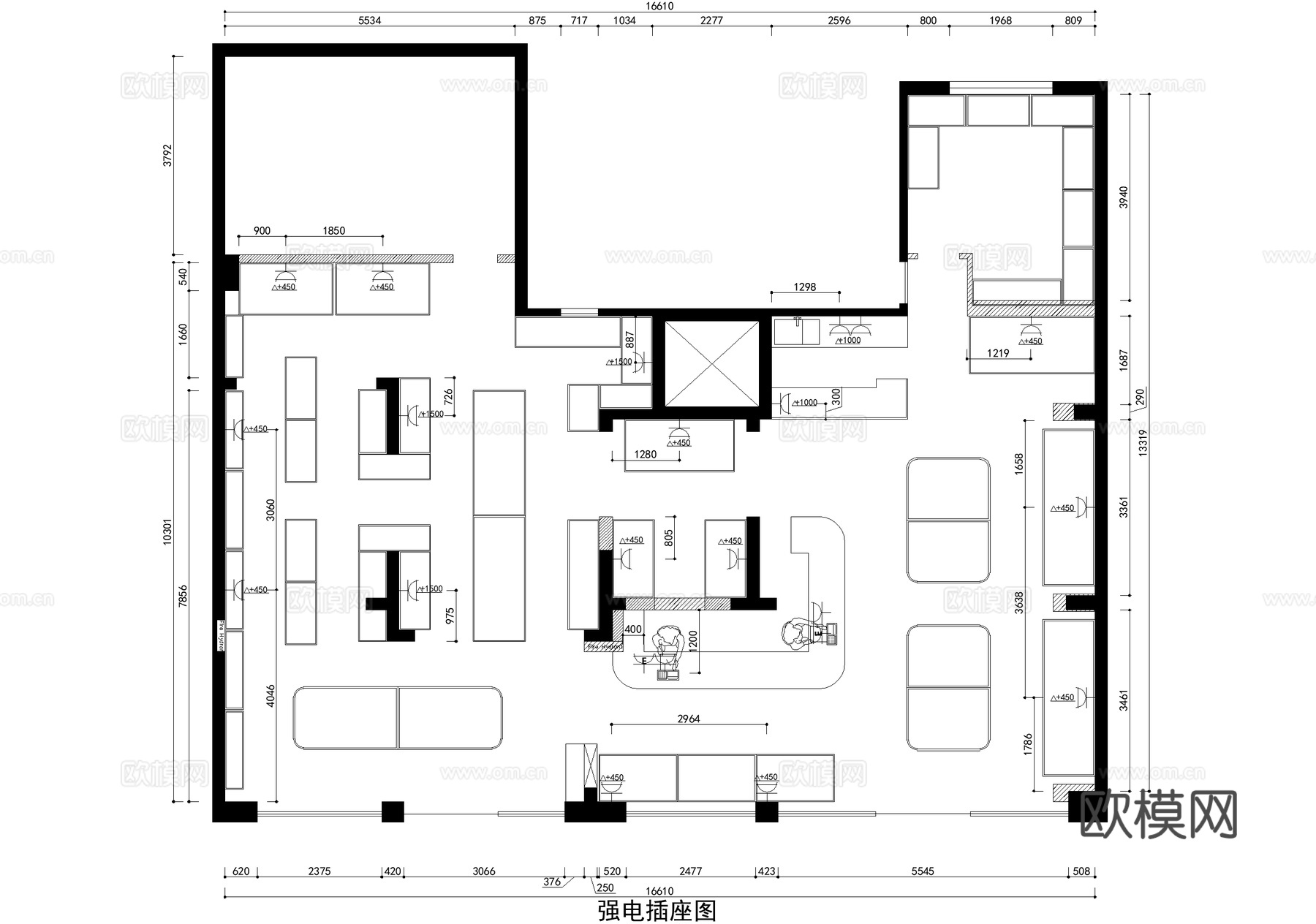 水果店果切专卖店室内工装CAD施工图cad施工图