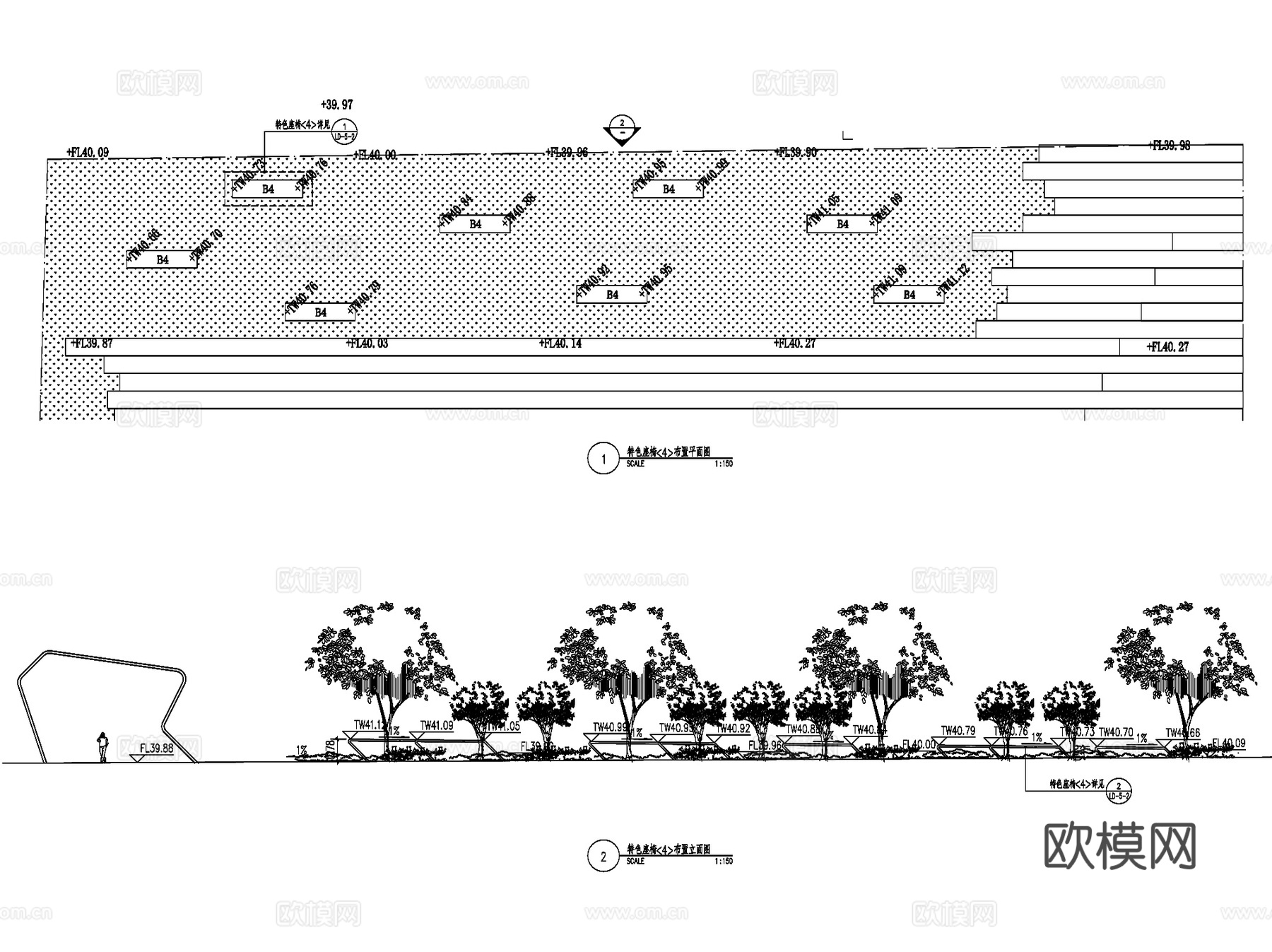 北京北七家商务园营销体验区景观CAD施工图全套cad施工图