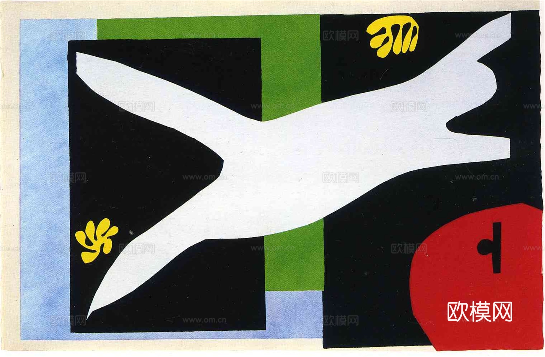马蒂斯野兽派绘画作品，现代世界经典名画，抽象画031 马蒂斯下载