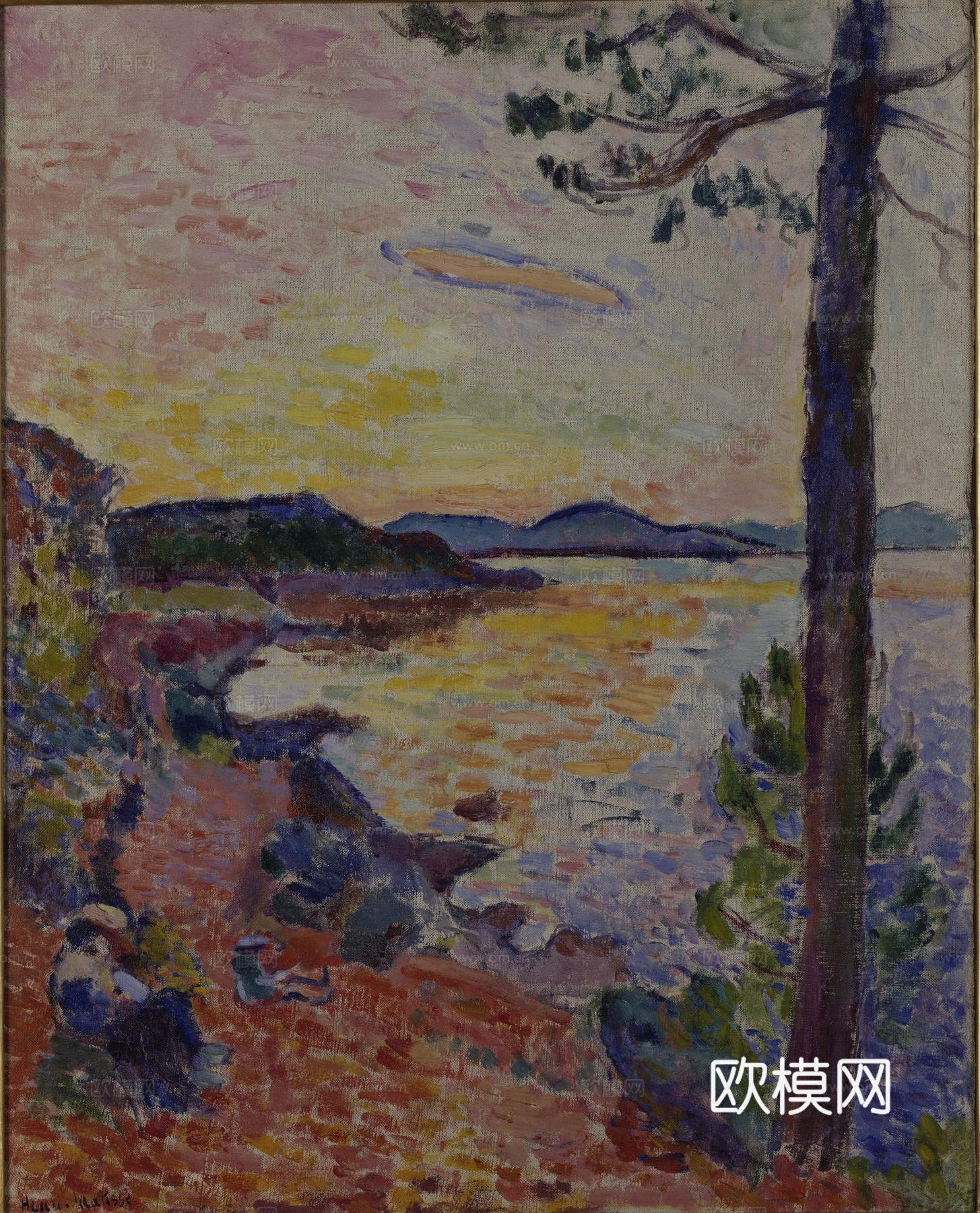 马蒂斯野兽派绘画作品，现代世界经典名画，抽象画013 马蒂斯