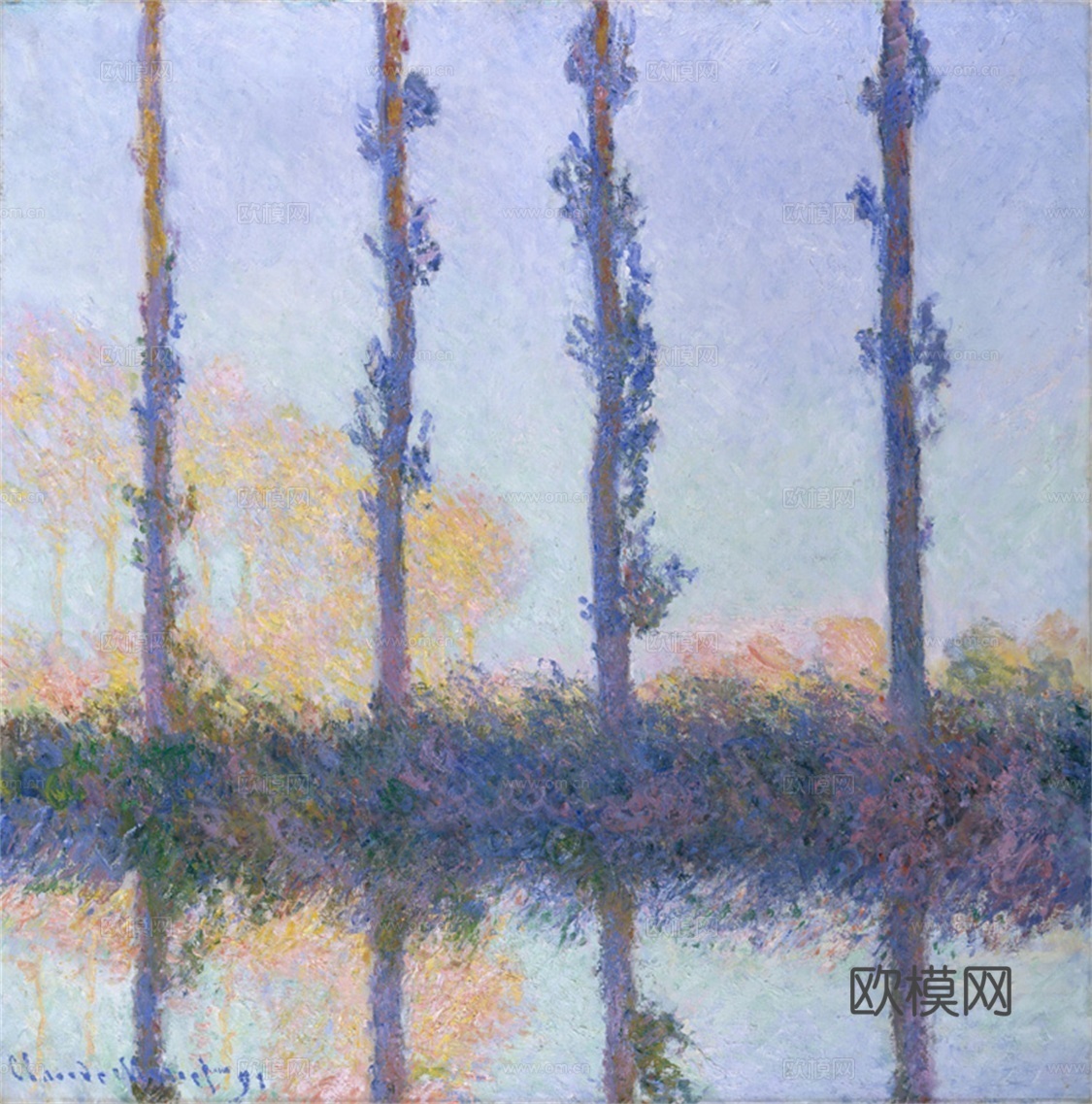 莫奈印象派绘画作品，世界经典名画78