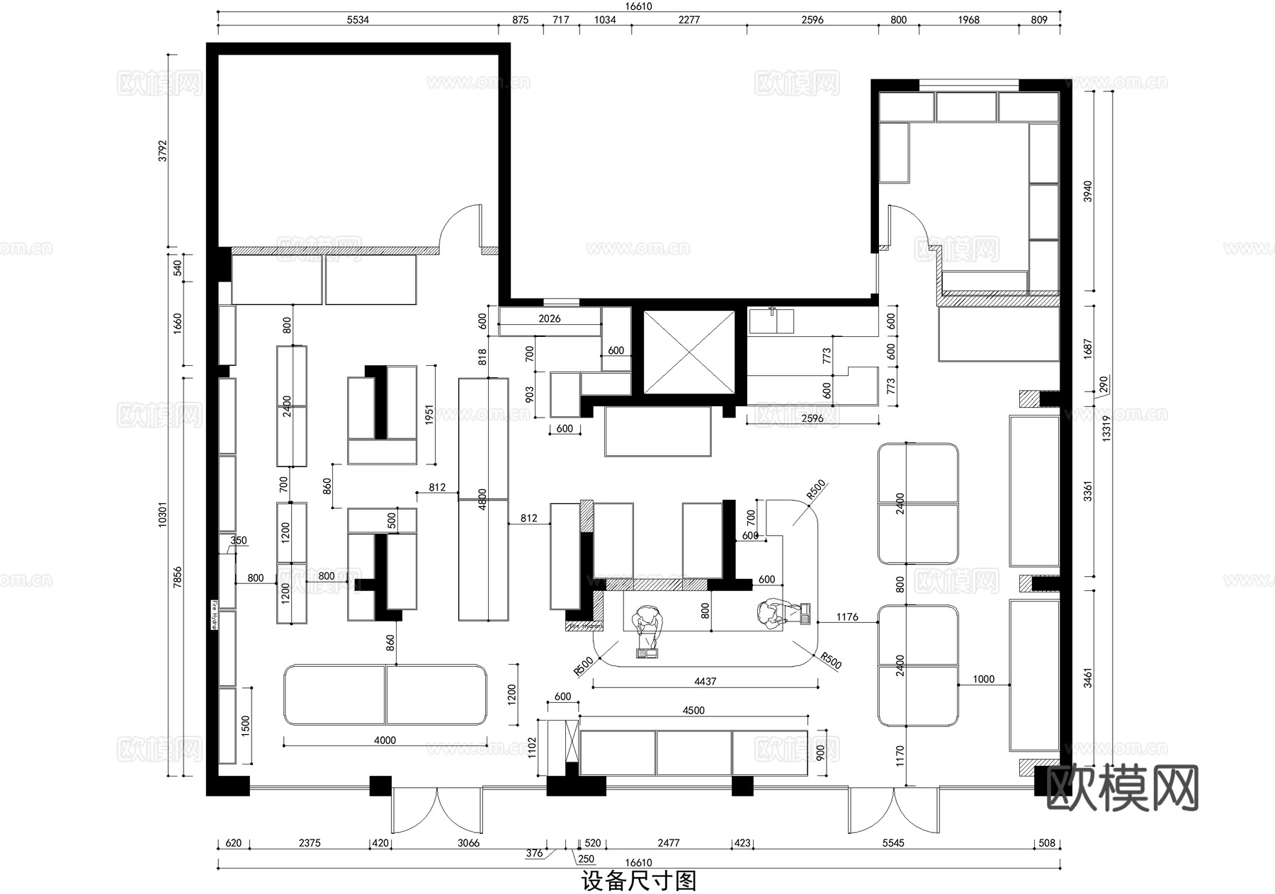 水果店果切专卖店室内工装CAD施工图cad施工图