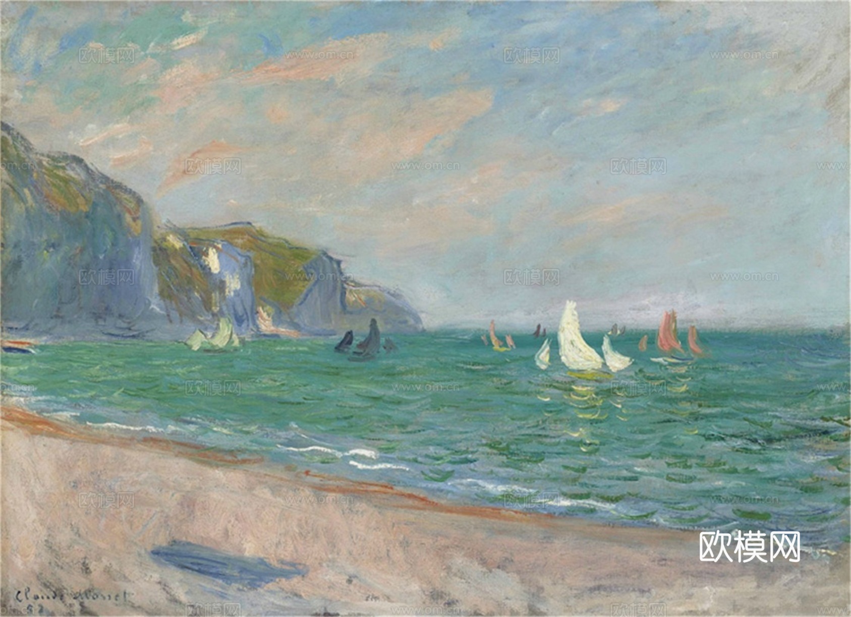 莫奈印象派绘画作品，世界经典名画366-克劳德下载