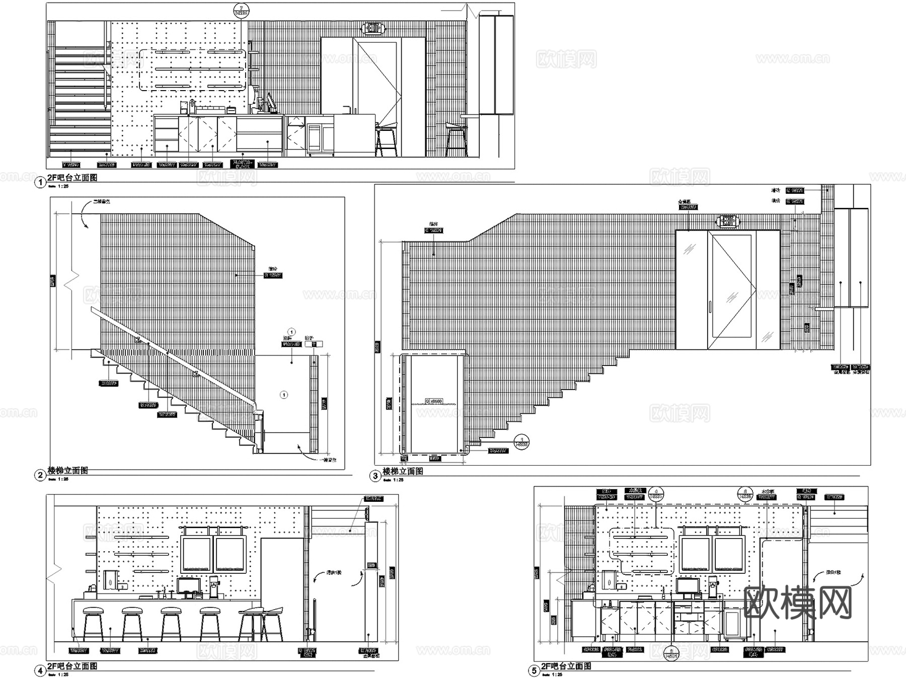 星巴克咖啡萧山新华书店店室内工装CAD施工图cad施工图