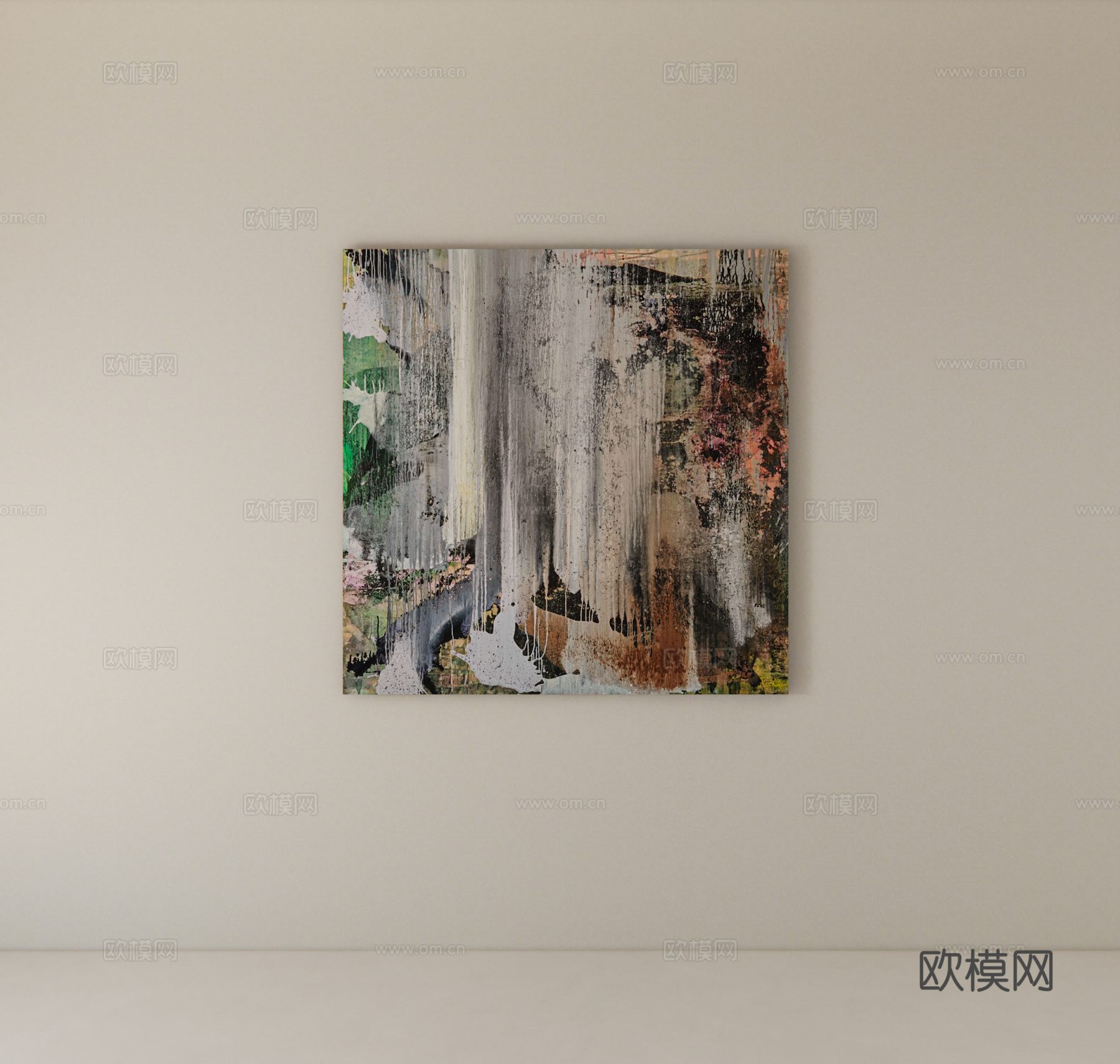 装饰画挂画su模型