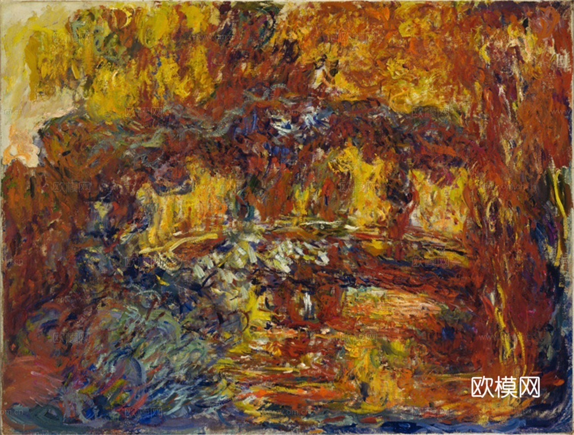 莫奈印象派绘画作品，世界经典名画47The Japanese
