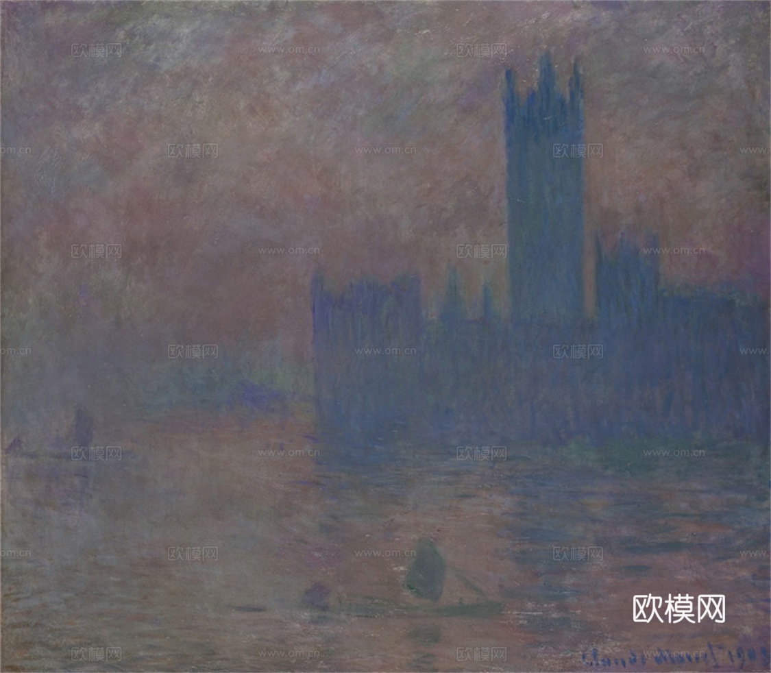莫奈印象派绘画作品，世界经典名画33Houses of Pa