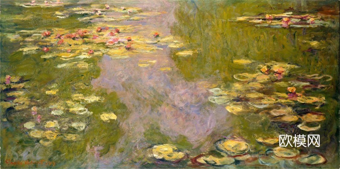 莫奈印象派绘画作品，世界经典名画380Клод Моне -