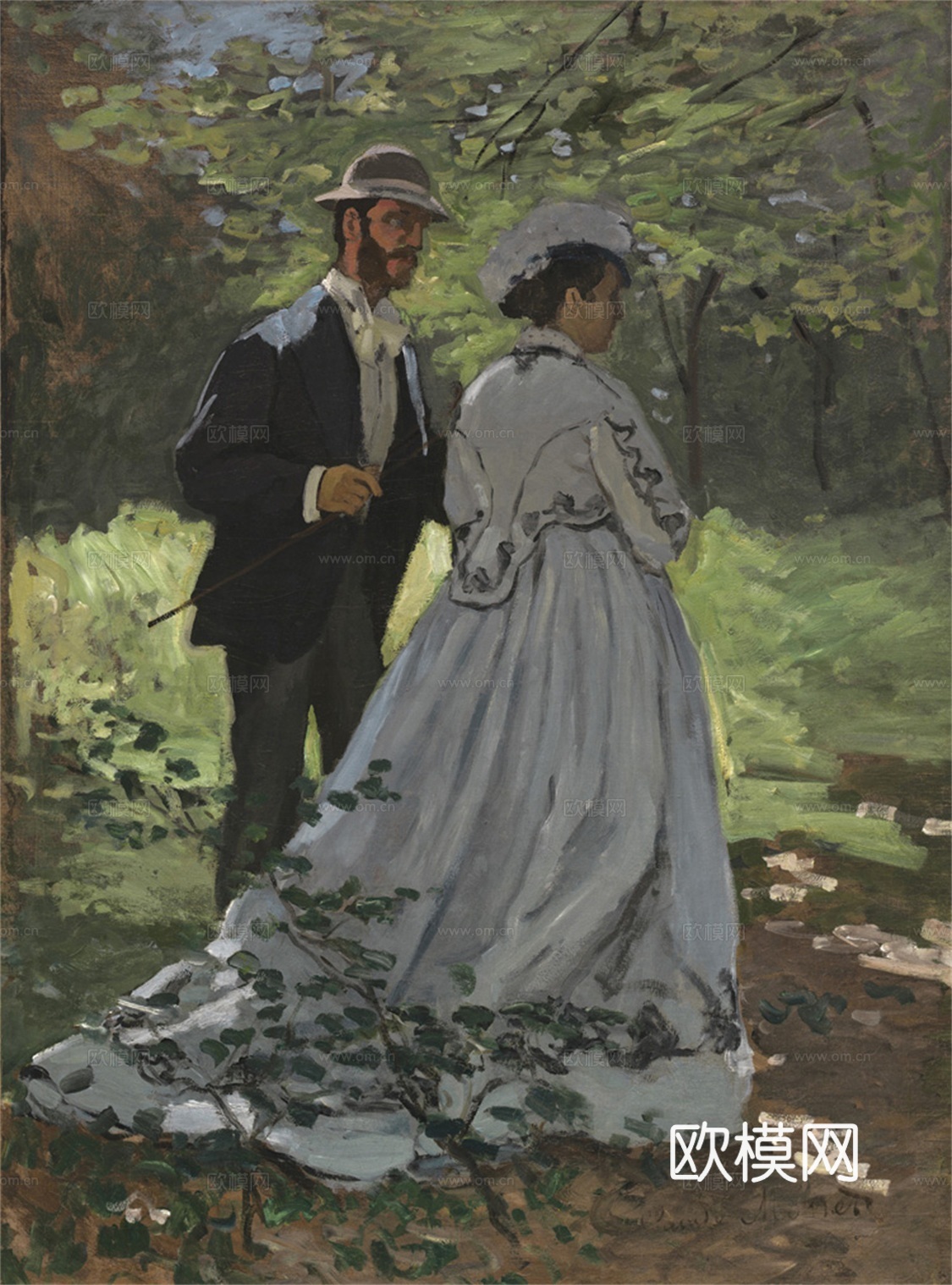 莫奈印象派绘画作品，世界经典名画397-克劳德下载