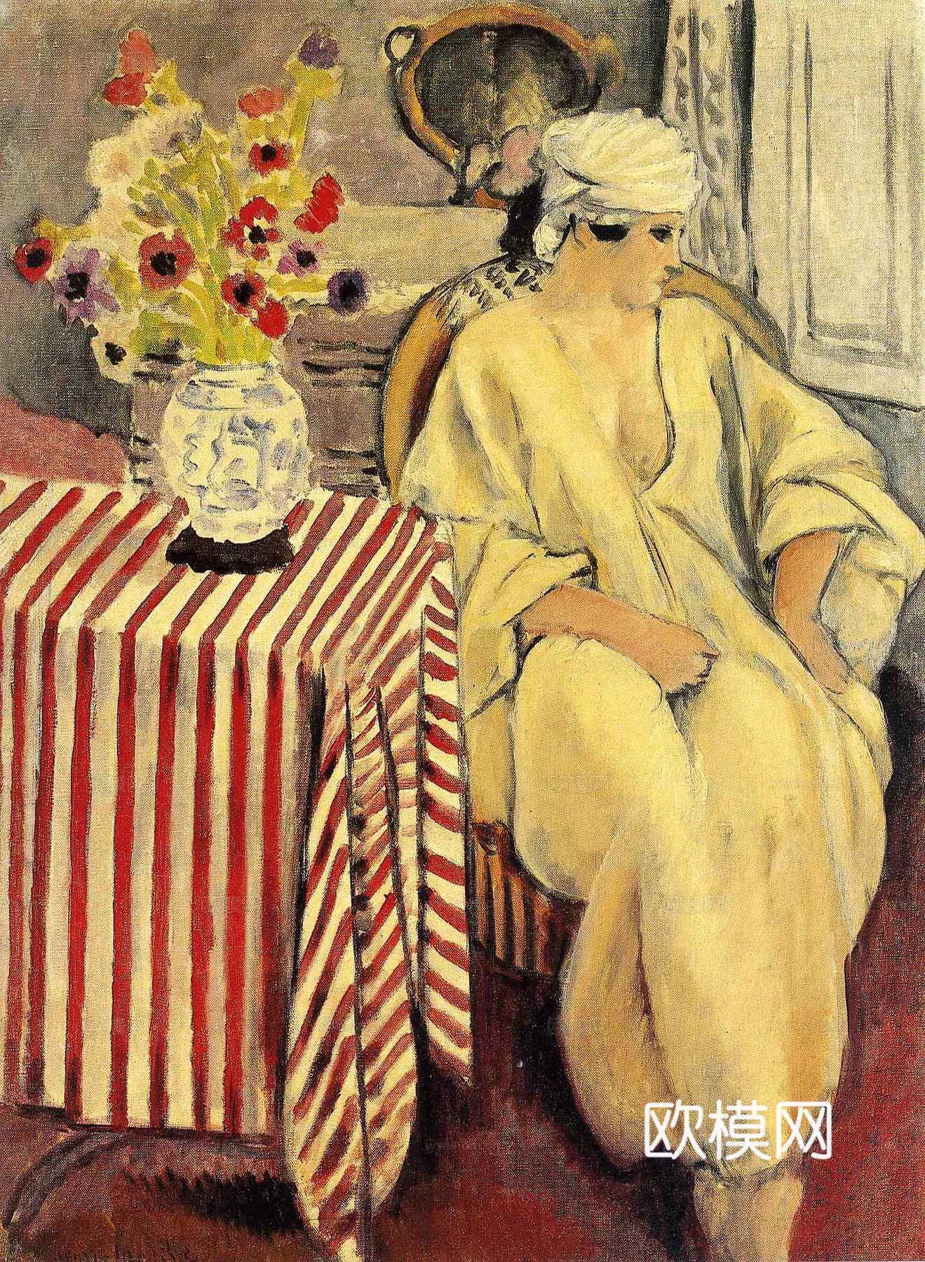 马蒂斯野兽派绘画作品，现代世界经典名画，抽象画306 马蒂斯