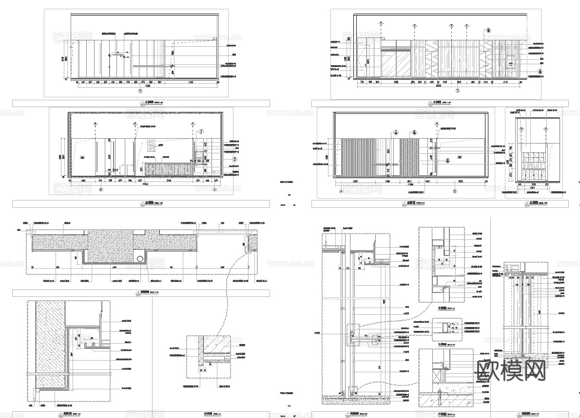 健身房 最新全套施工图合集cad施工图