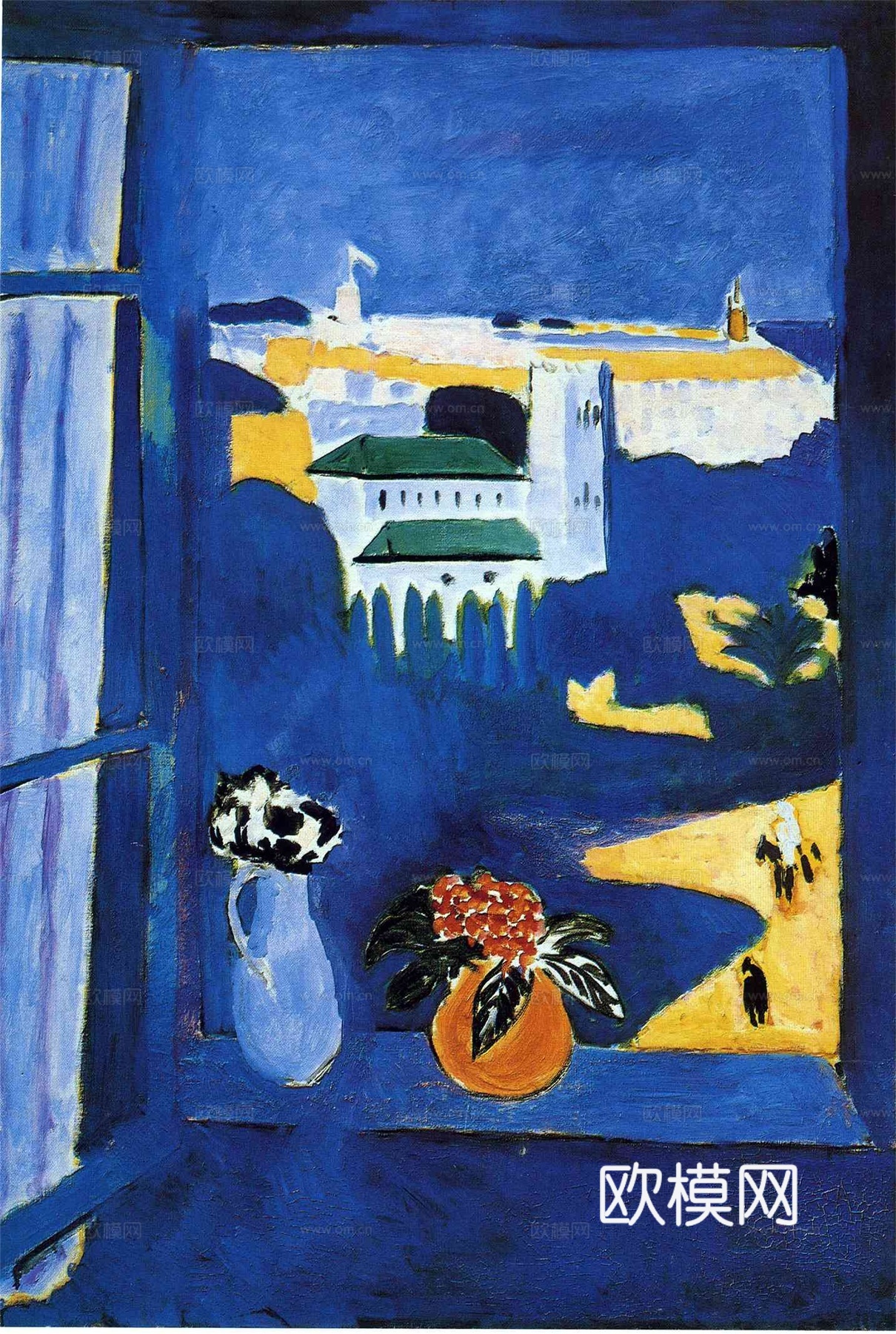 马蒂斯野兽派绘画作品，现代世界经典名画，抽象画371 马蒂斯