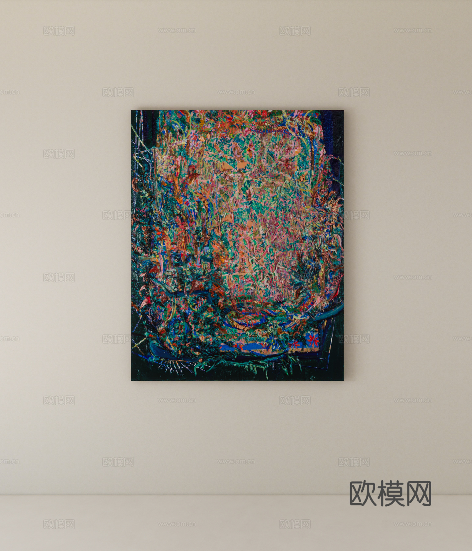 装饰画挂画su模型