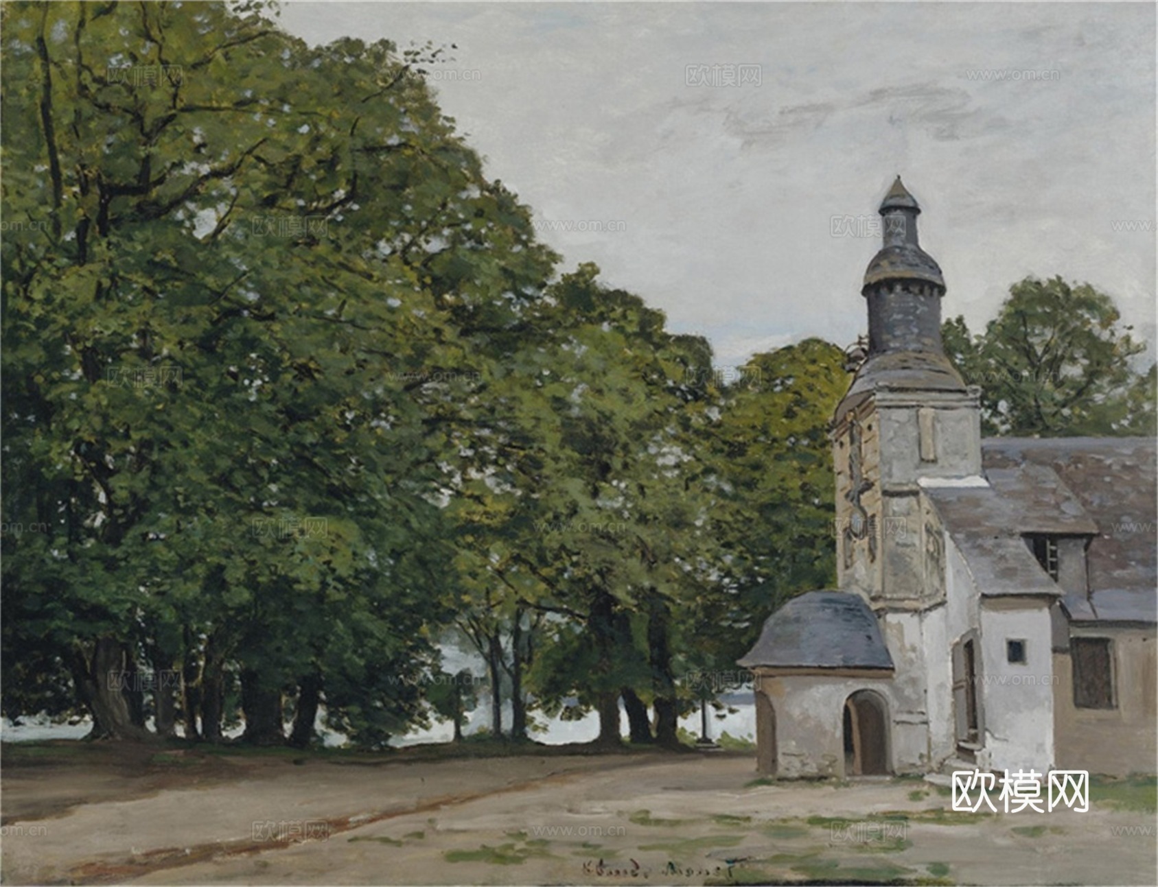 莫奈印象派绘画作品，世界经典名画583