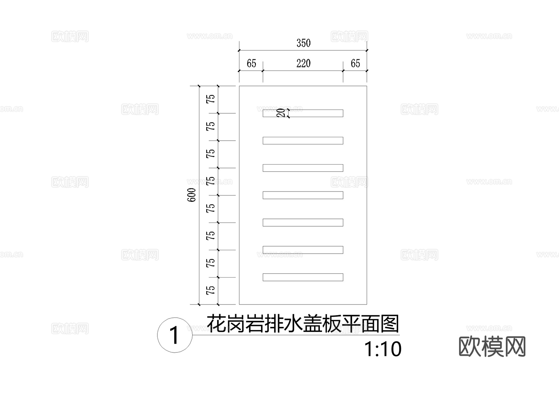 井盖节点检修井排水盖板篦子CAD施工图cad施工图