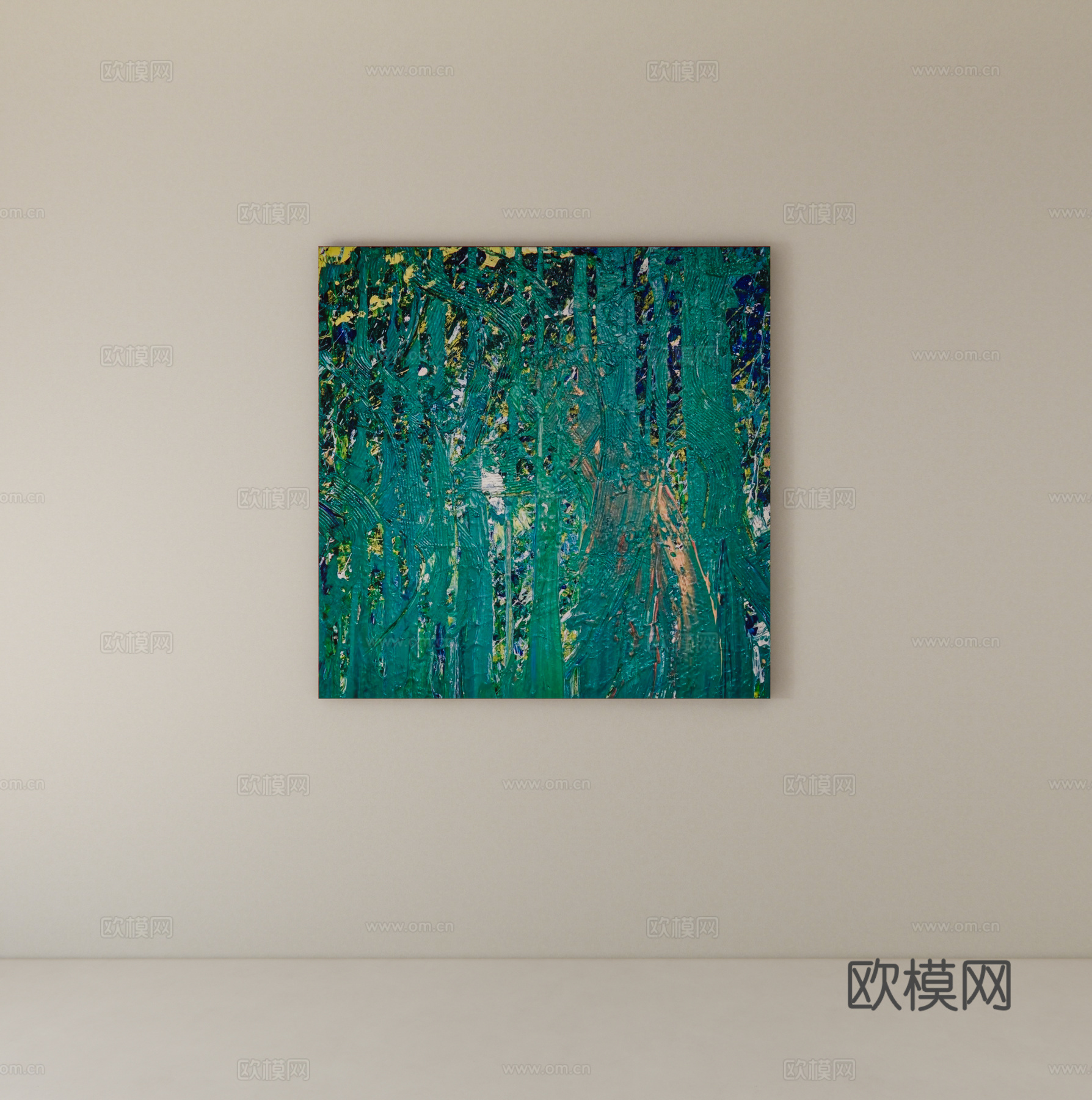 装饰画挂画su模型