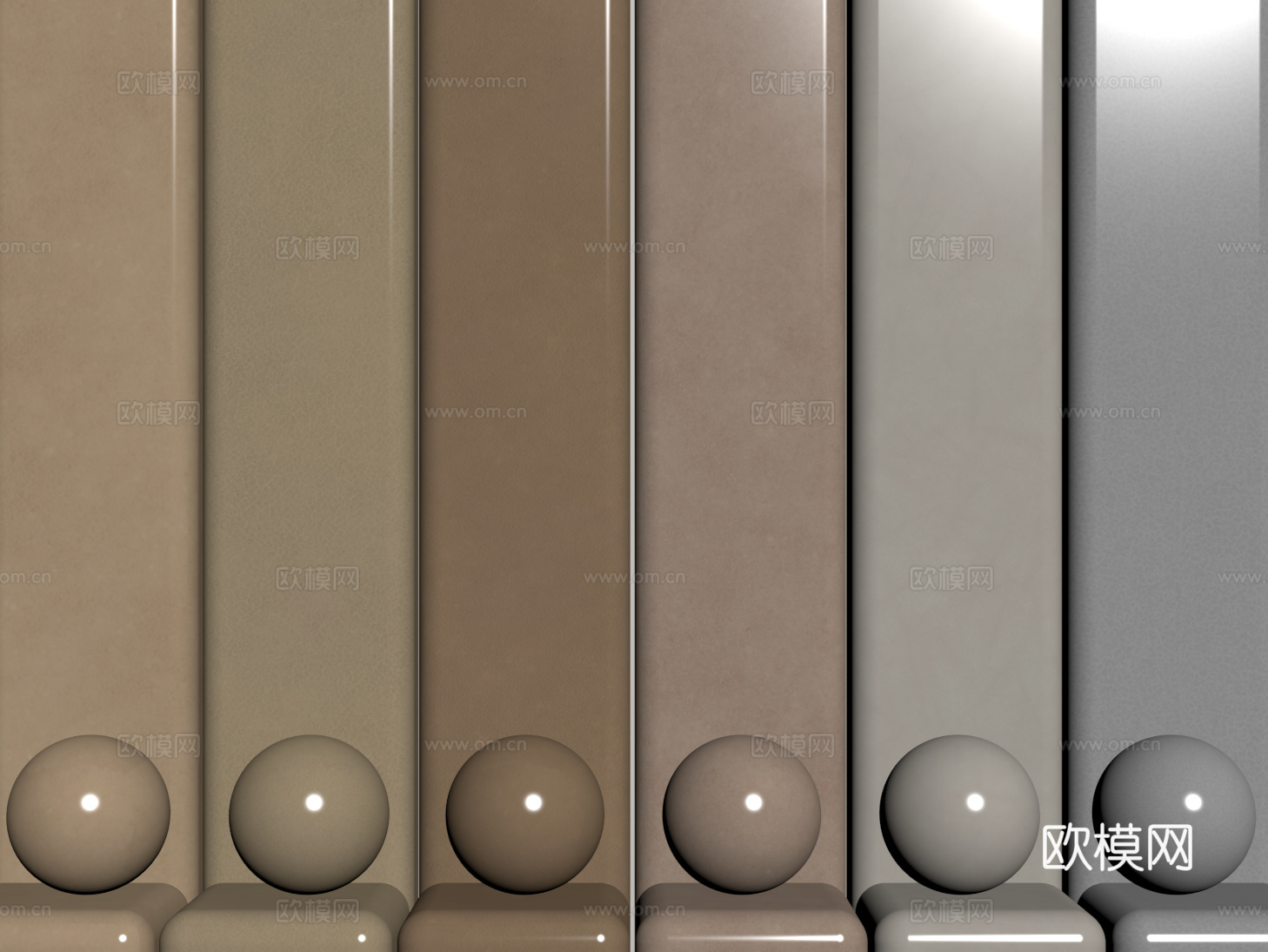 现代皮革 PBR皮革 人造皮su模型