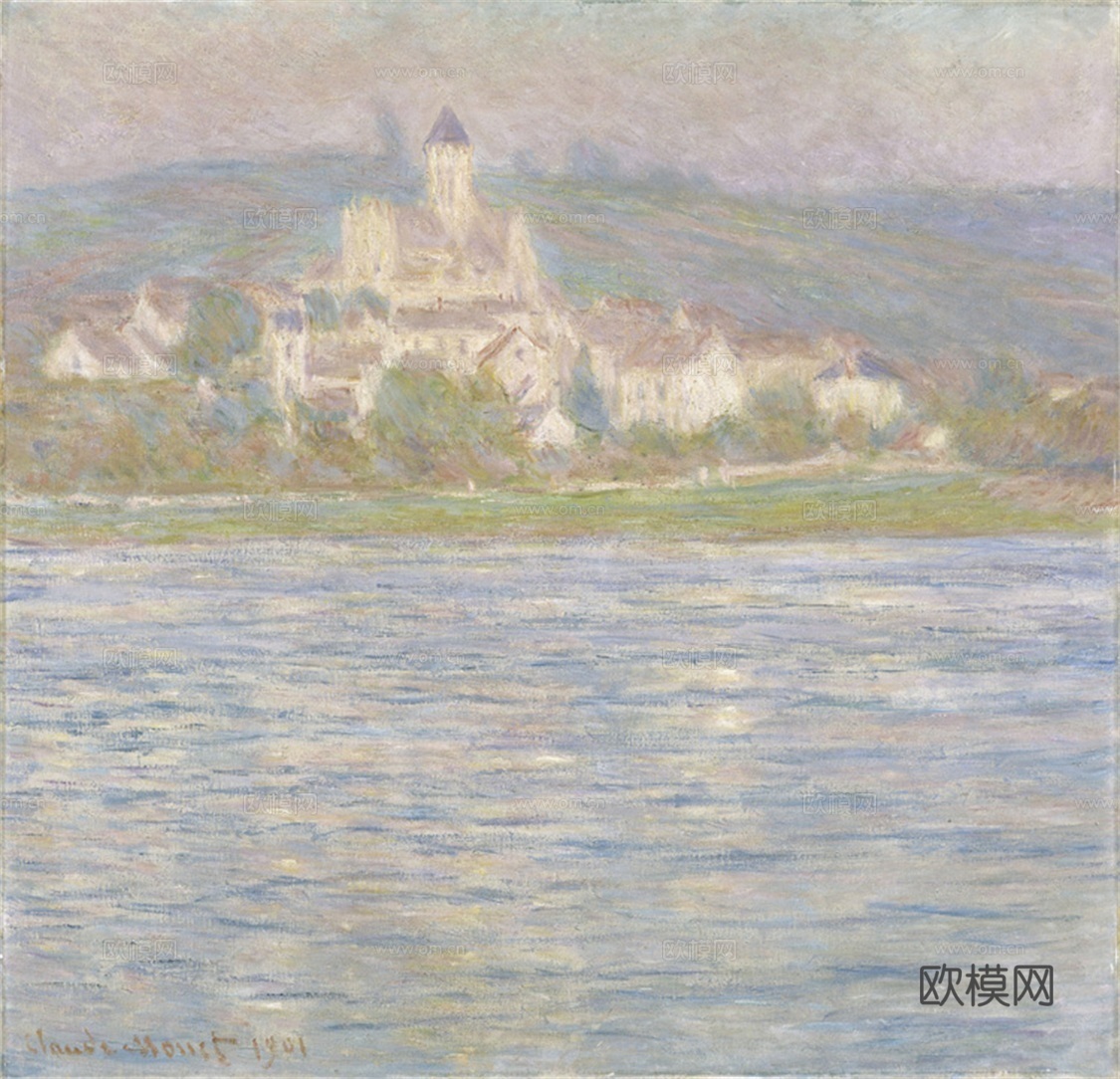 莫奈印象派绘画作品，世界经典名画62Vétheuil, Gr