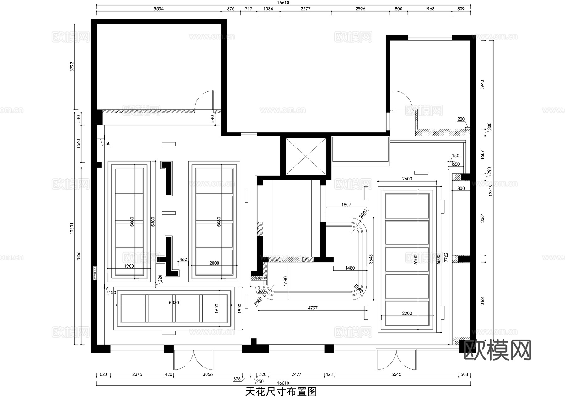 水果店果切专卖店室内工装CAD施工图cad施工图