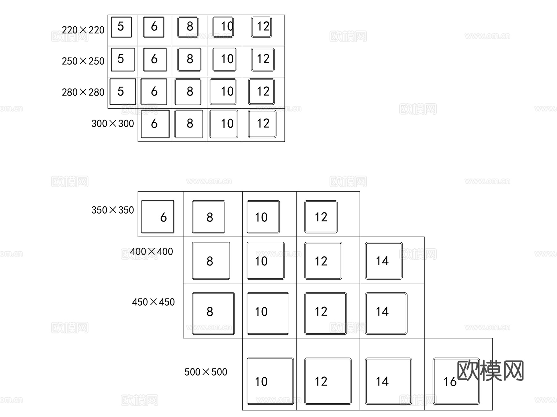 常用钢材槽钢工字钢H型钢零件CAD施工图集 60套cad施工图